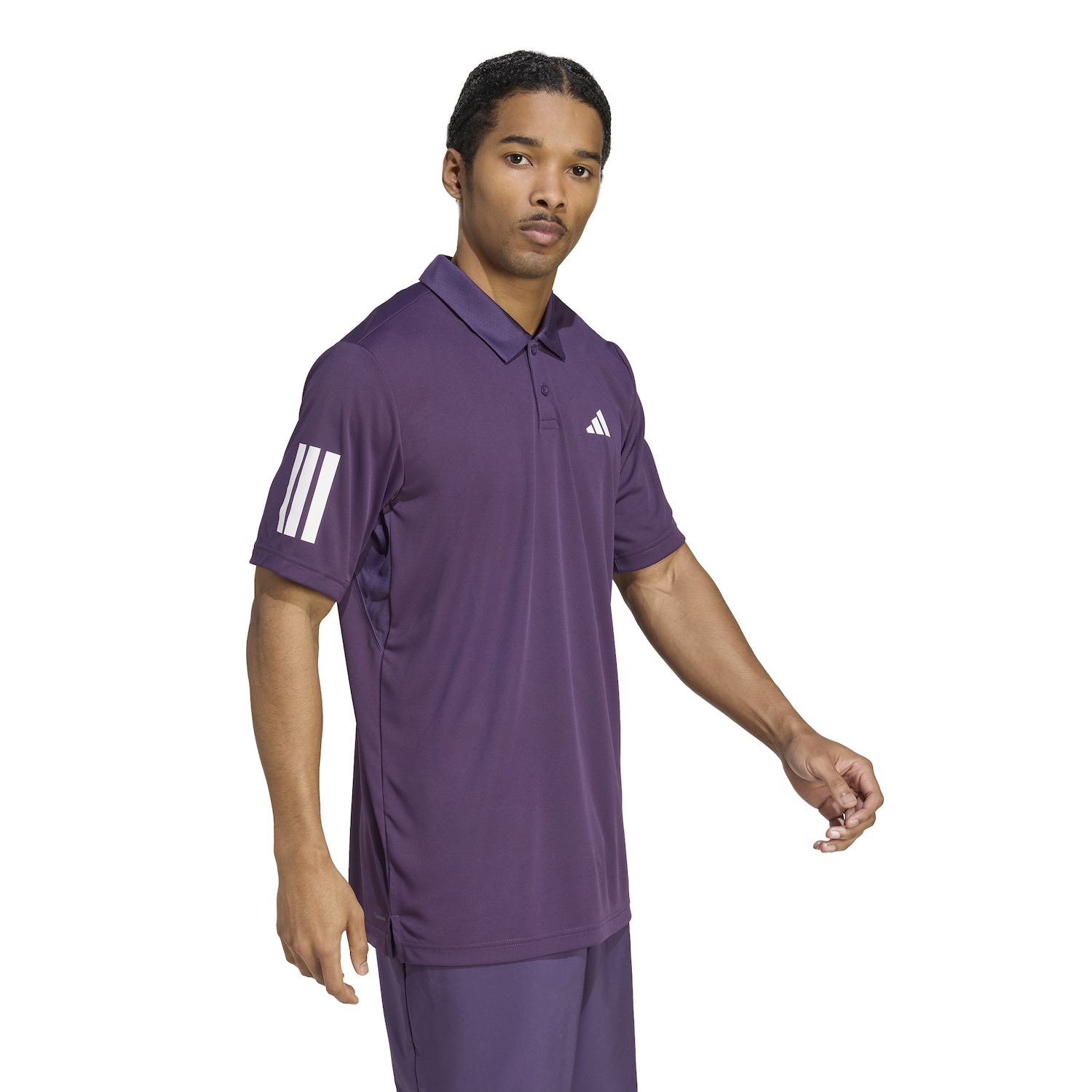 Camisa Polo adidas Club 3 Listras - Masculina - Foto 4