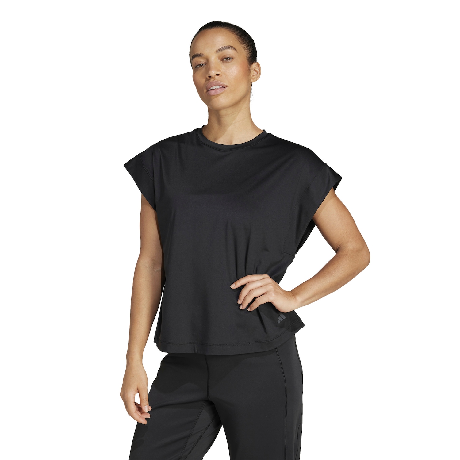 Camiseta Feminina adidas Manga Curta Yoga - Foto 1