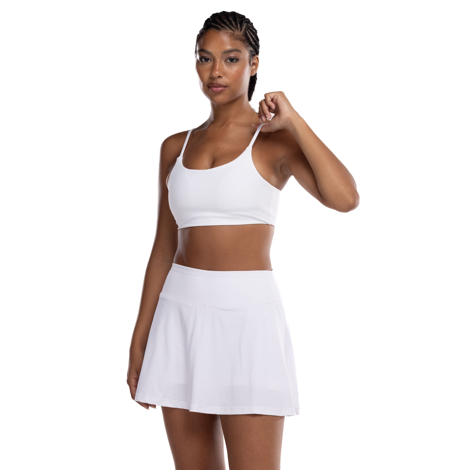 Top Fitness com Bojo Removível adidas Baixa Sustentação Essentials Adulto - Foto 2