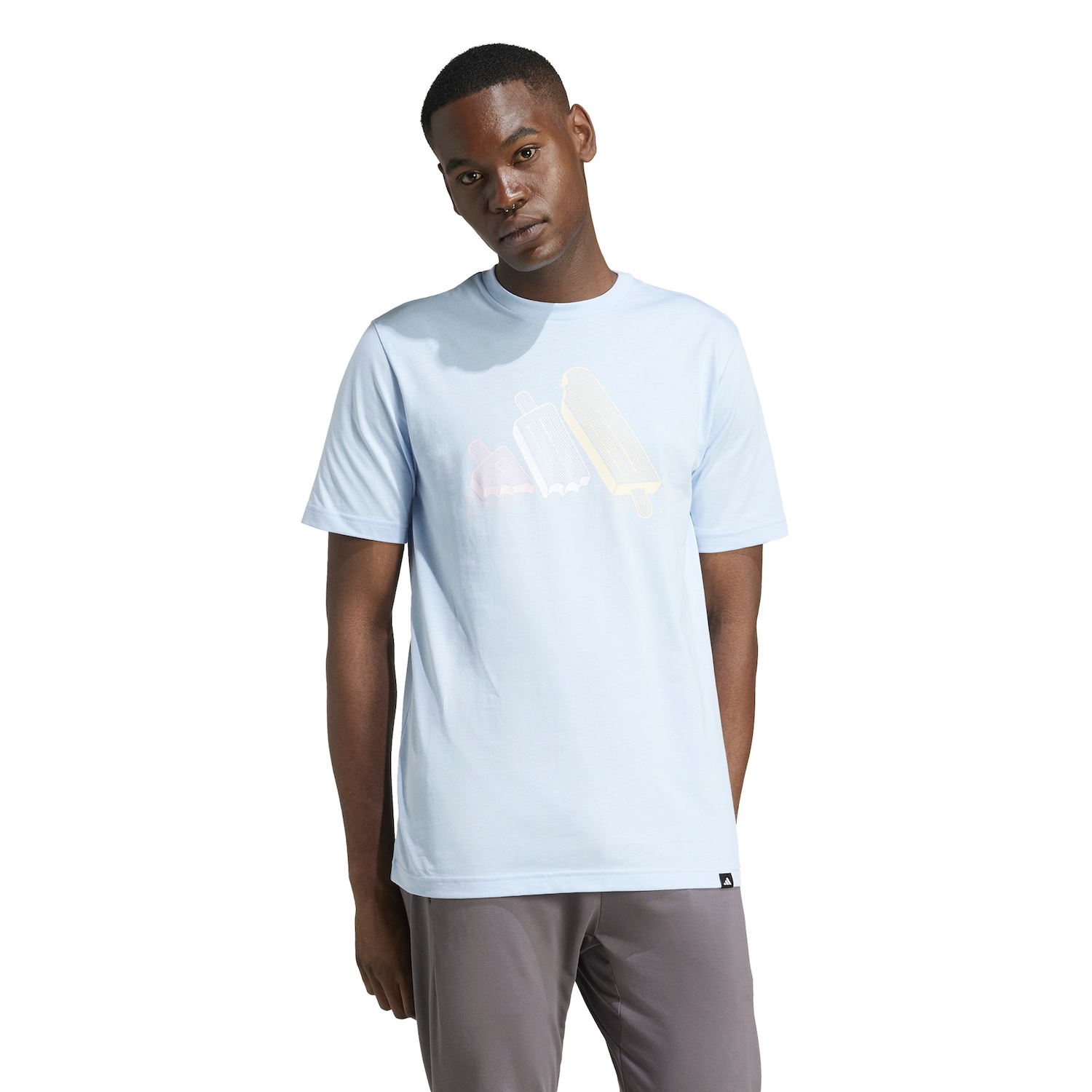 Camiseta Masculina adidas Manga Curta Gráfica - Foto 1