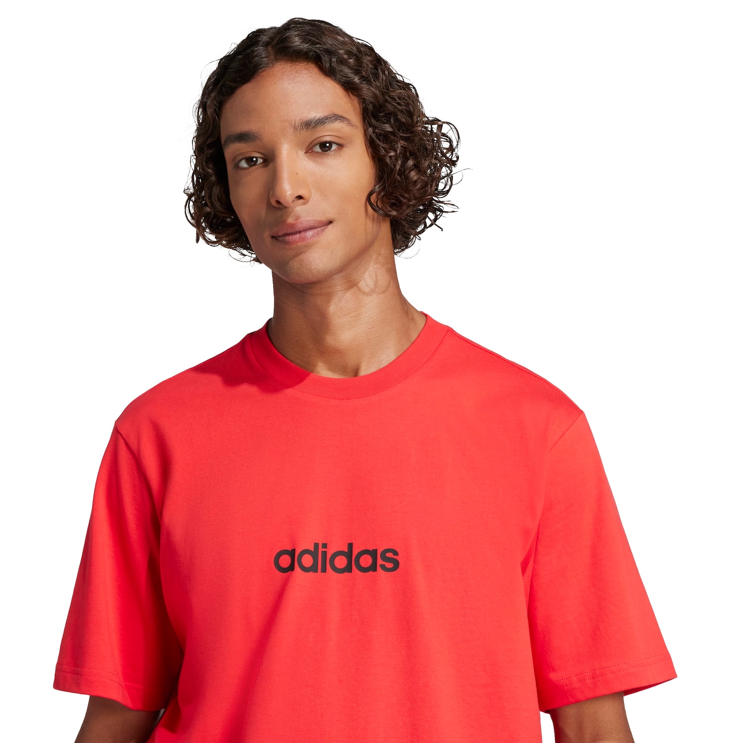 Camiseta Masculina adidas Manga Curta Logo Linear - Foto 4