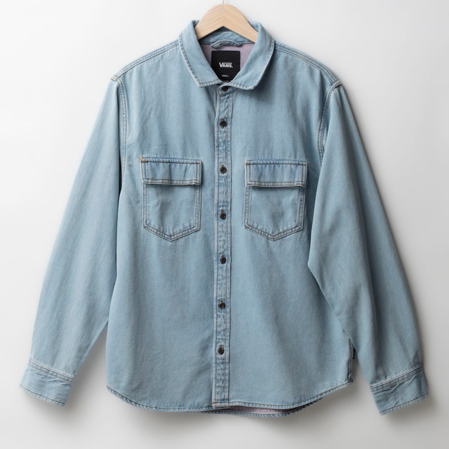 Camisa Vans Palmhill Denim Ls Woven - Foto 1