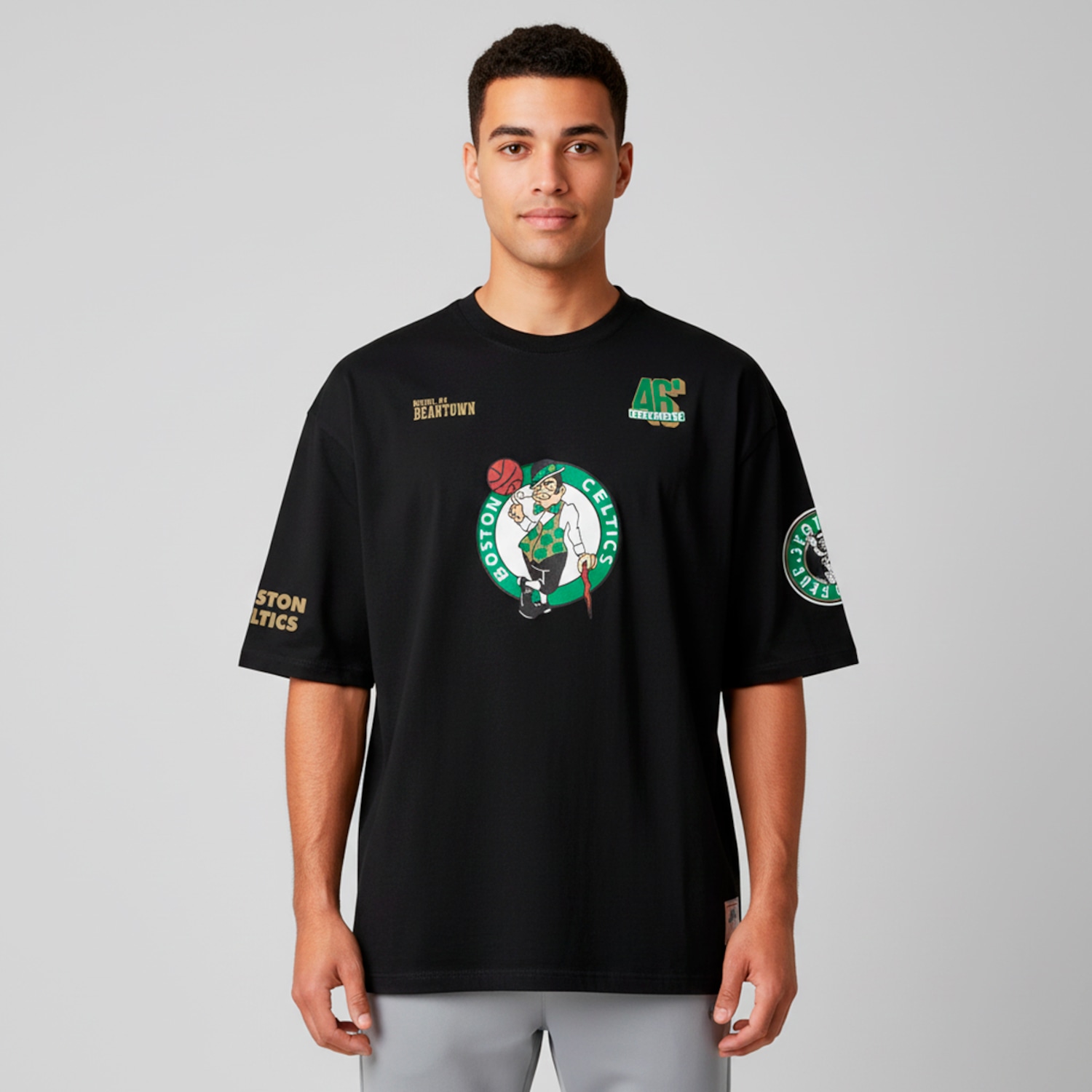 Camiseta do Boston Celtics NBA Masculina Pennant N0540 - Foto 1