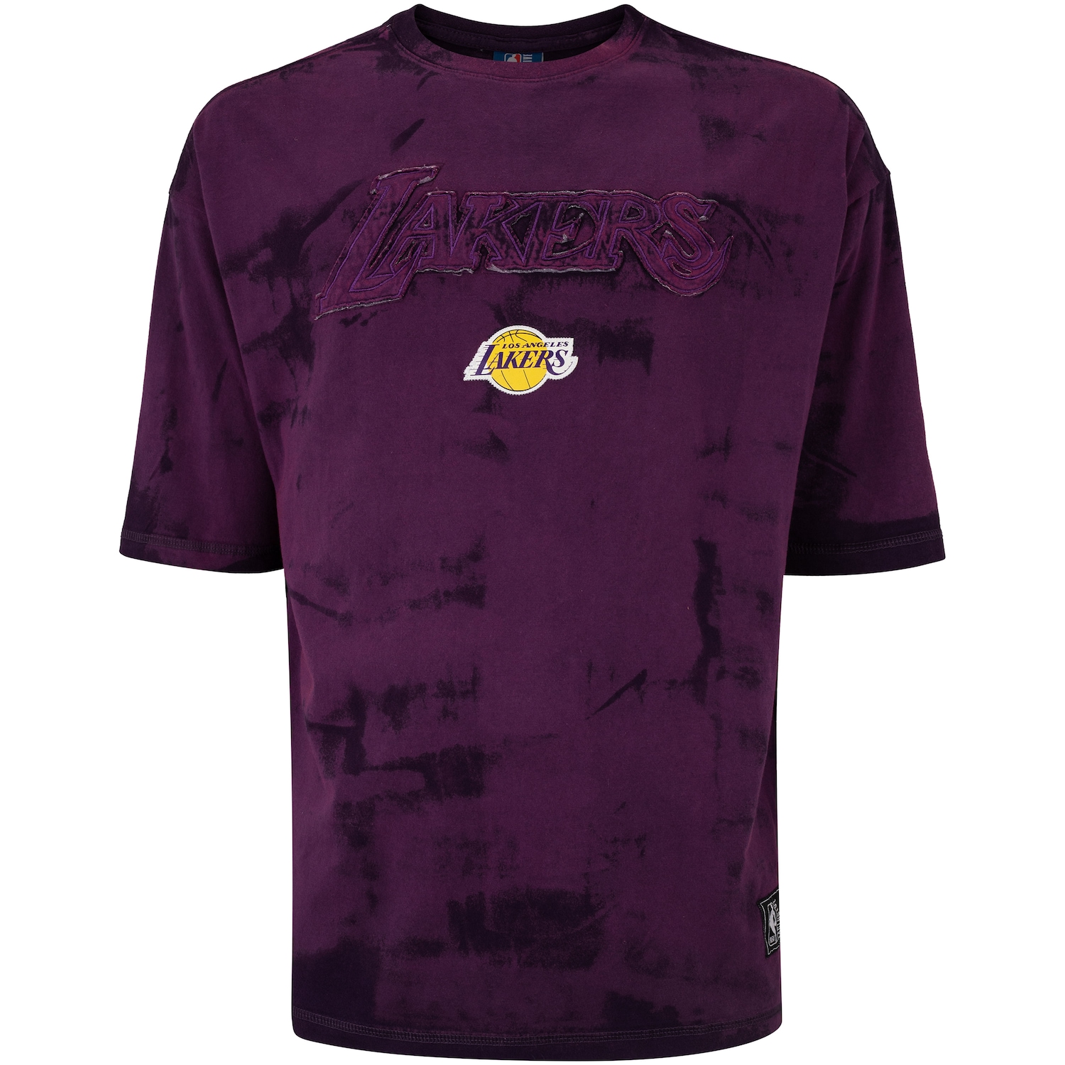 Camiseta do Los Angeles Lakers NBA Masculina Washed Logo N0304 - Foto 1