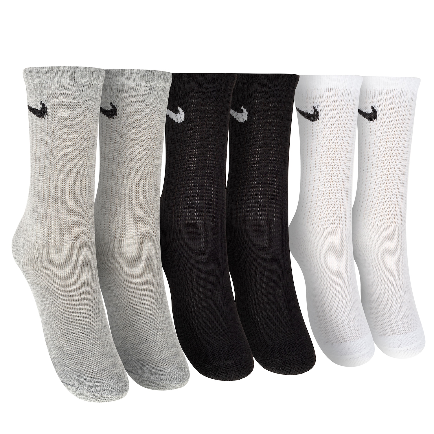 Kit 3 pares de Meias Nike Crew SP25 Cano Médio Infantil - Foto 1