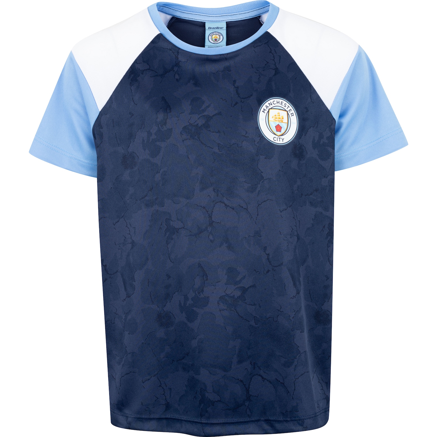 Camiseta do Manchester City Braziline Irwell Juvenil - Foto 1