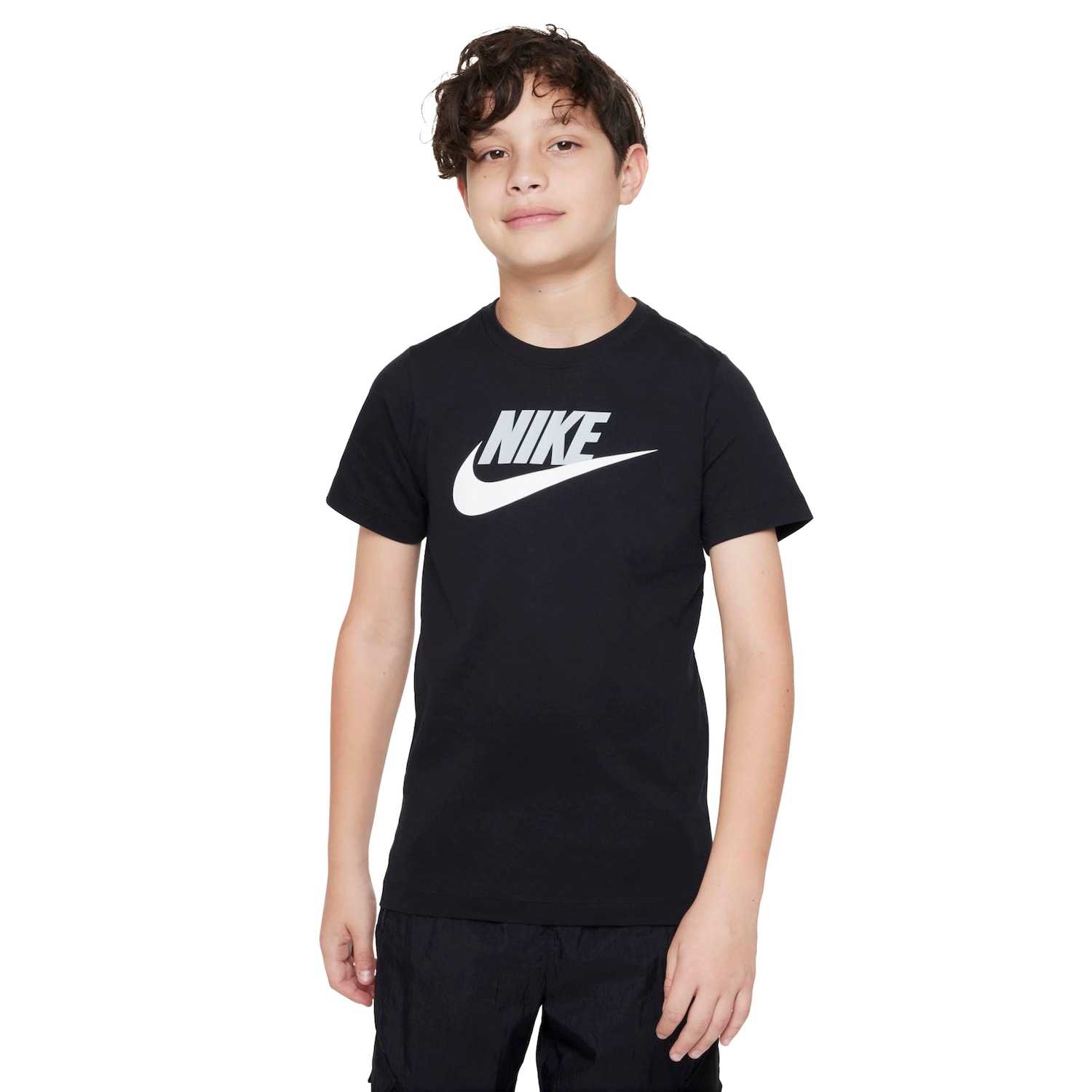 Camiseta Nike Sportswear Icon Futura Infantil - Foto 1