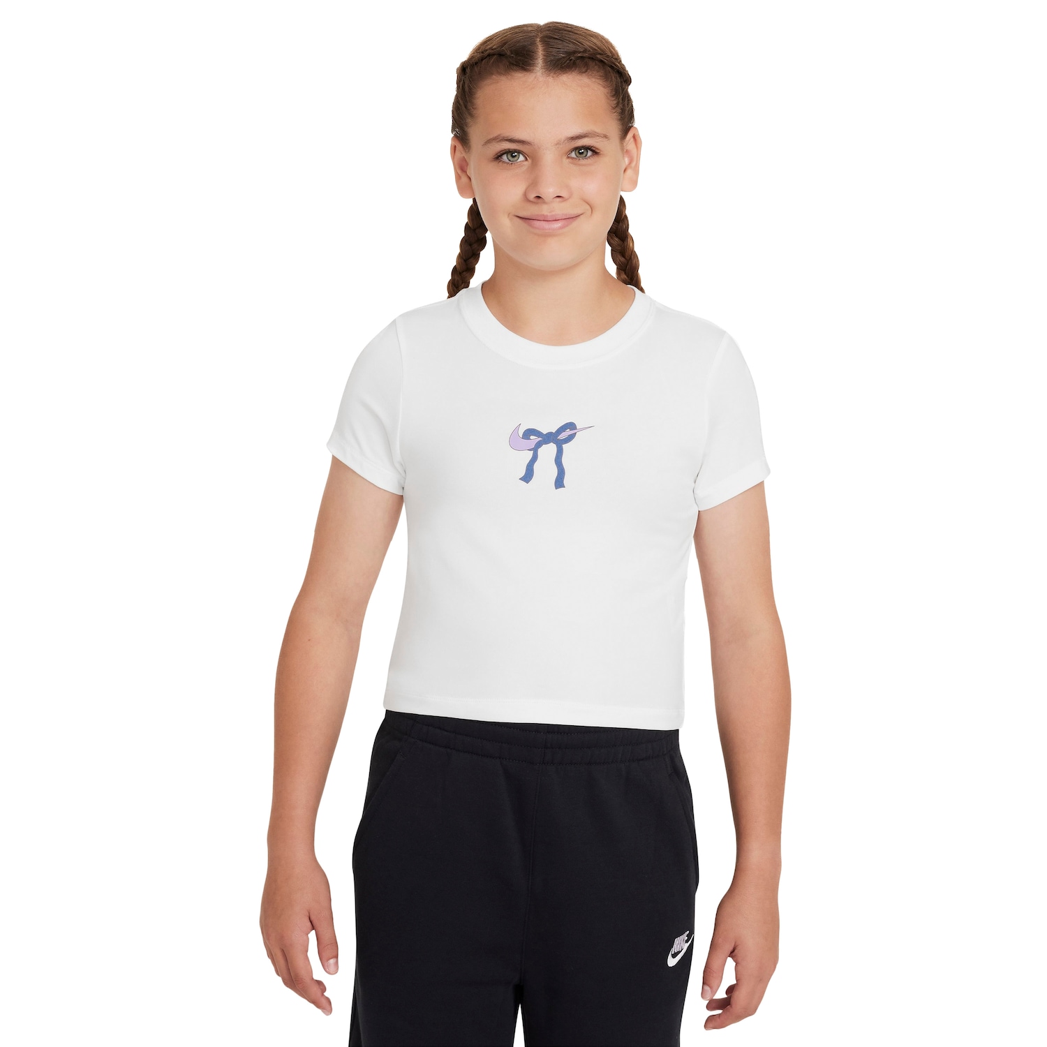 Camiseta Nike Sportswear Bow Juvenil - Foto 1