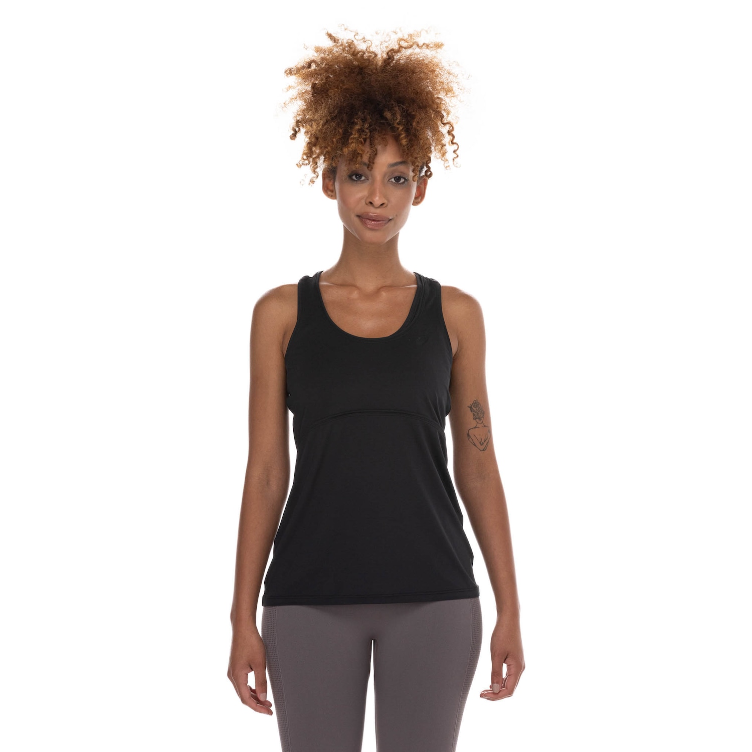 Camiseta Regata Feminina ASICS Libélula Recorte Nadador - Foto 1