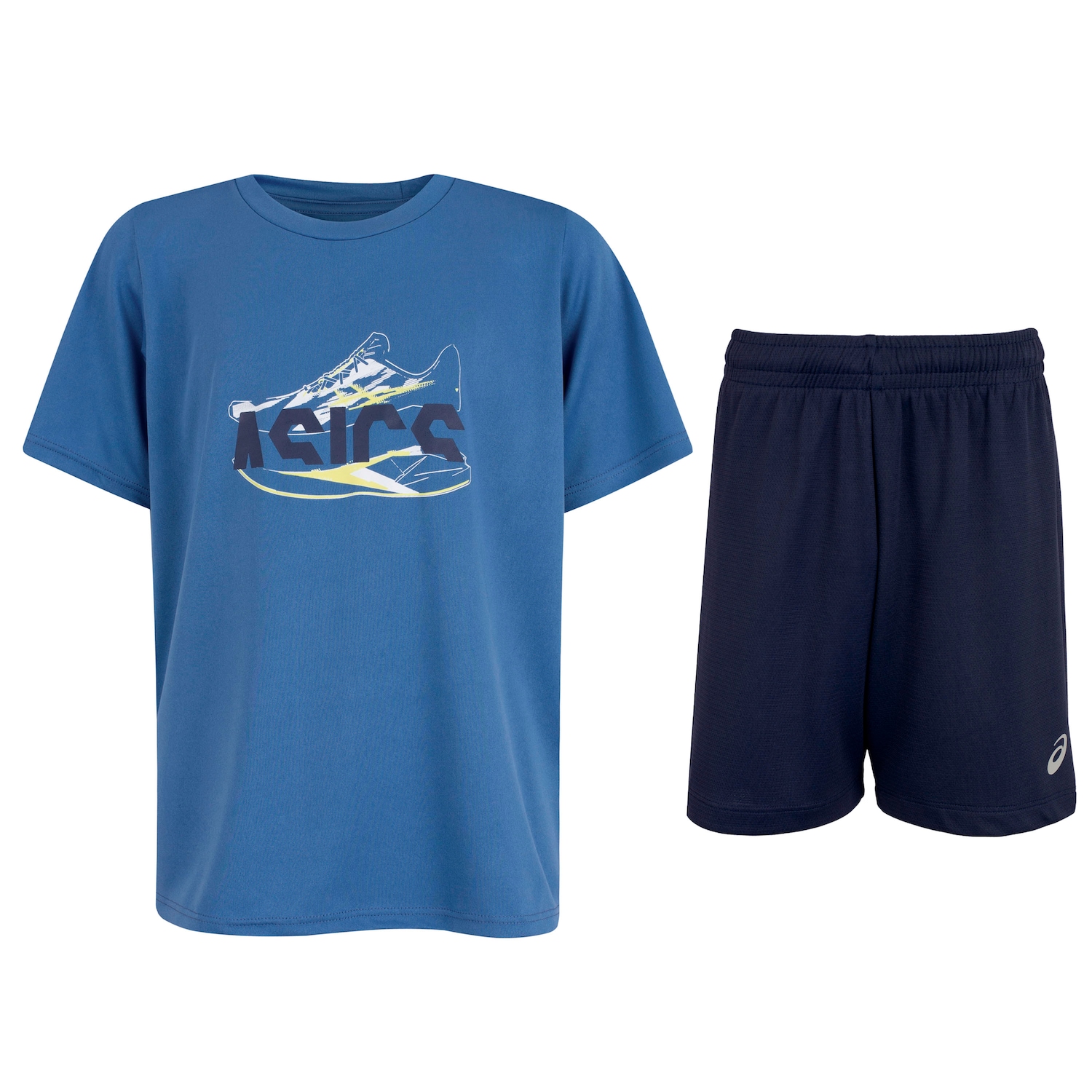 Conjunto Infantil ASICS Camiseta + Bermuda - Foto 1