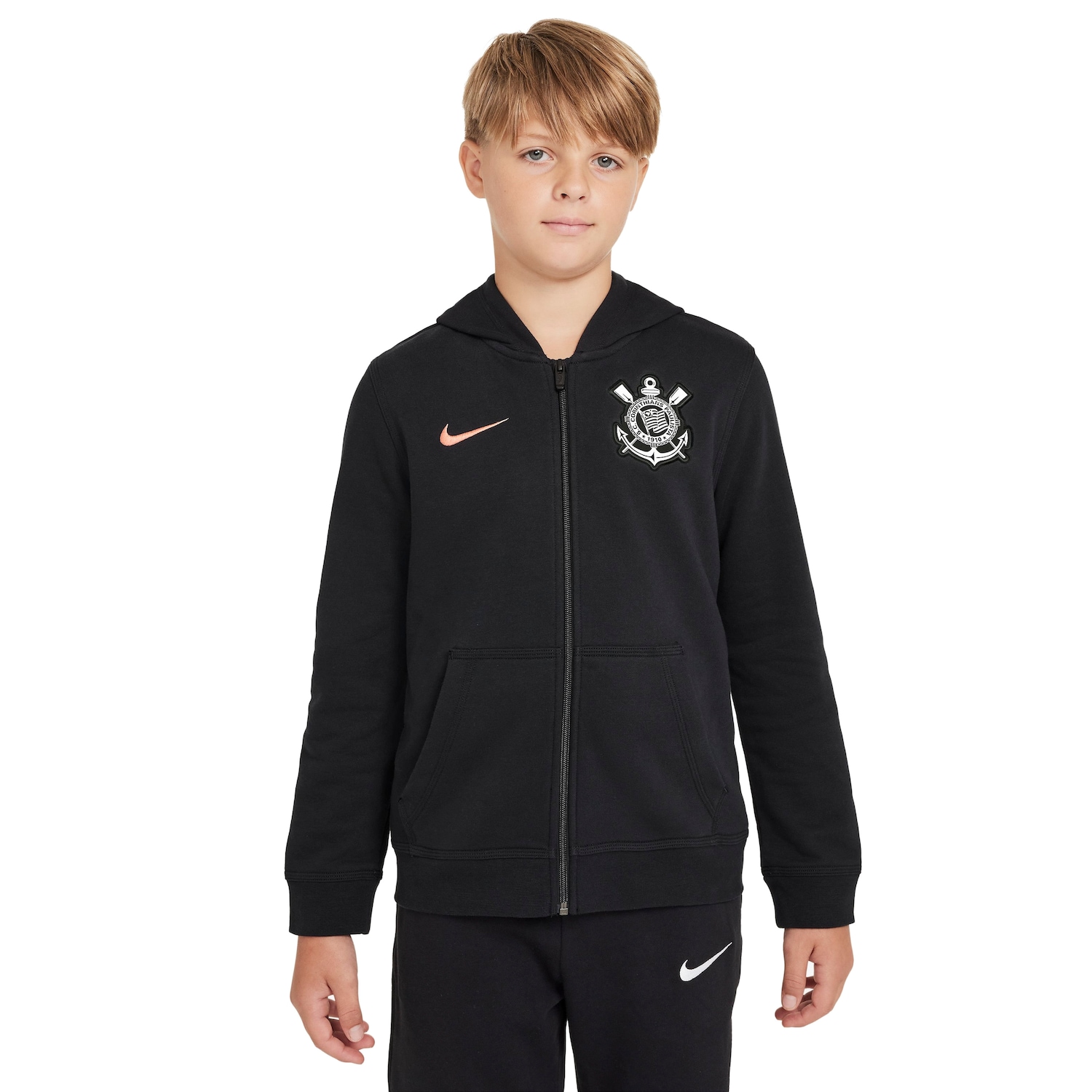 Jaqueta do Corinthians Nike Sportswear Club Juvenil - Foto 1