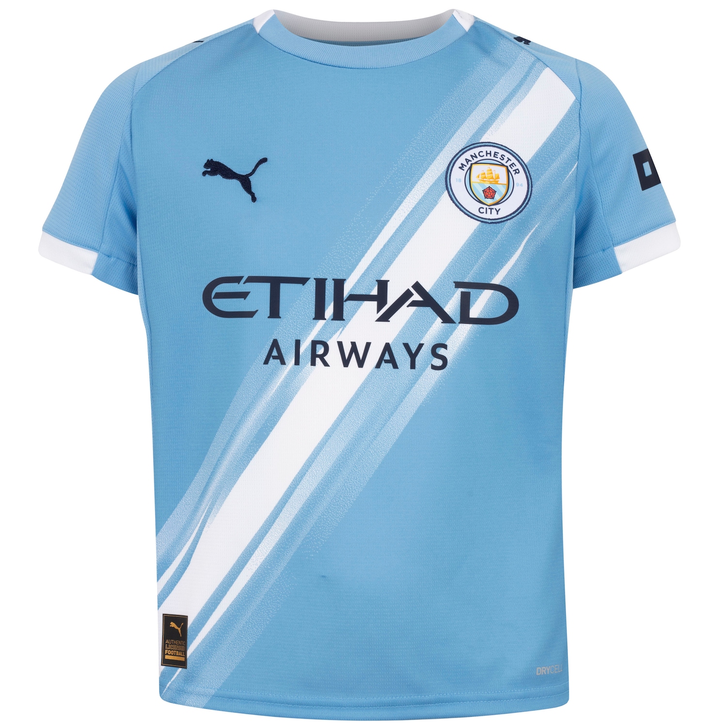 Camisa do Manchester City I 25 Puma Torcedor Infantil - Foto 1