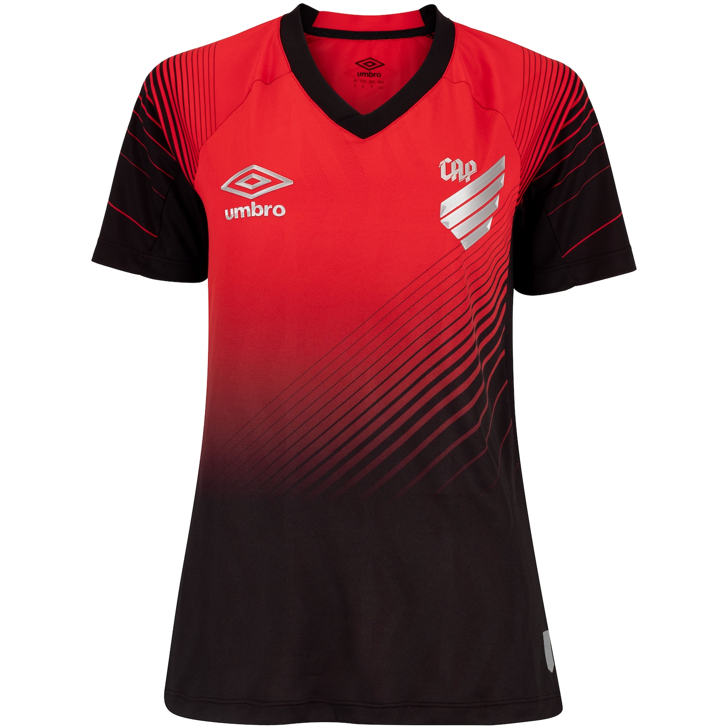 Camisa do Athletico-PR I 25 Torcedor Umbro Feminina - Foto 1