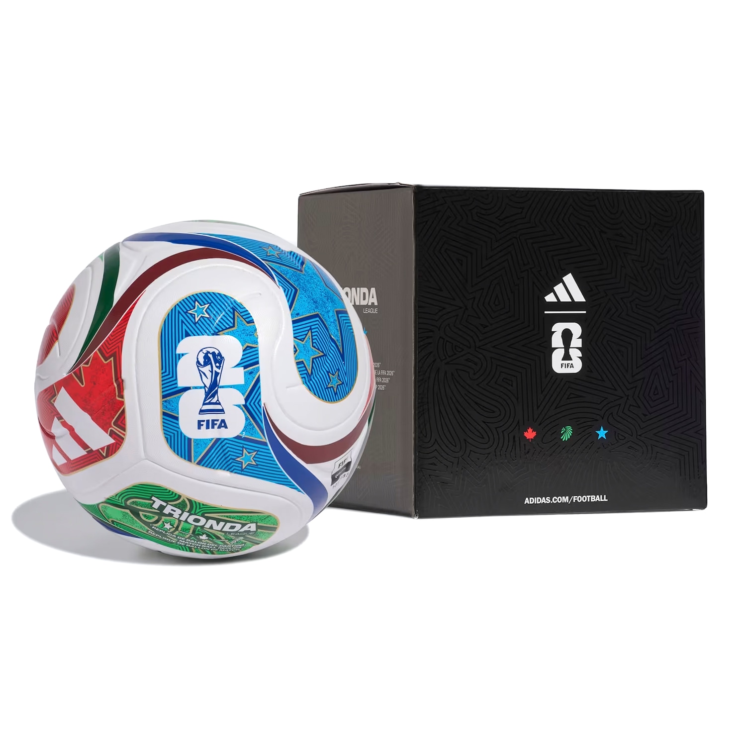 Bola de Futebol adidas Trionda Oficial da Copa do Mundo FIFA 2026 – League com Caixa - Foto 1