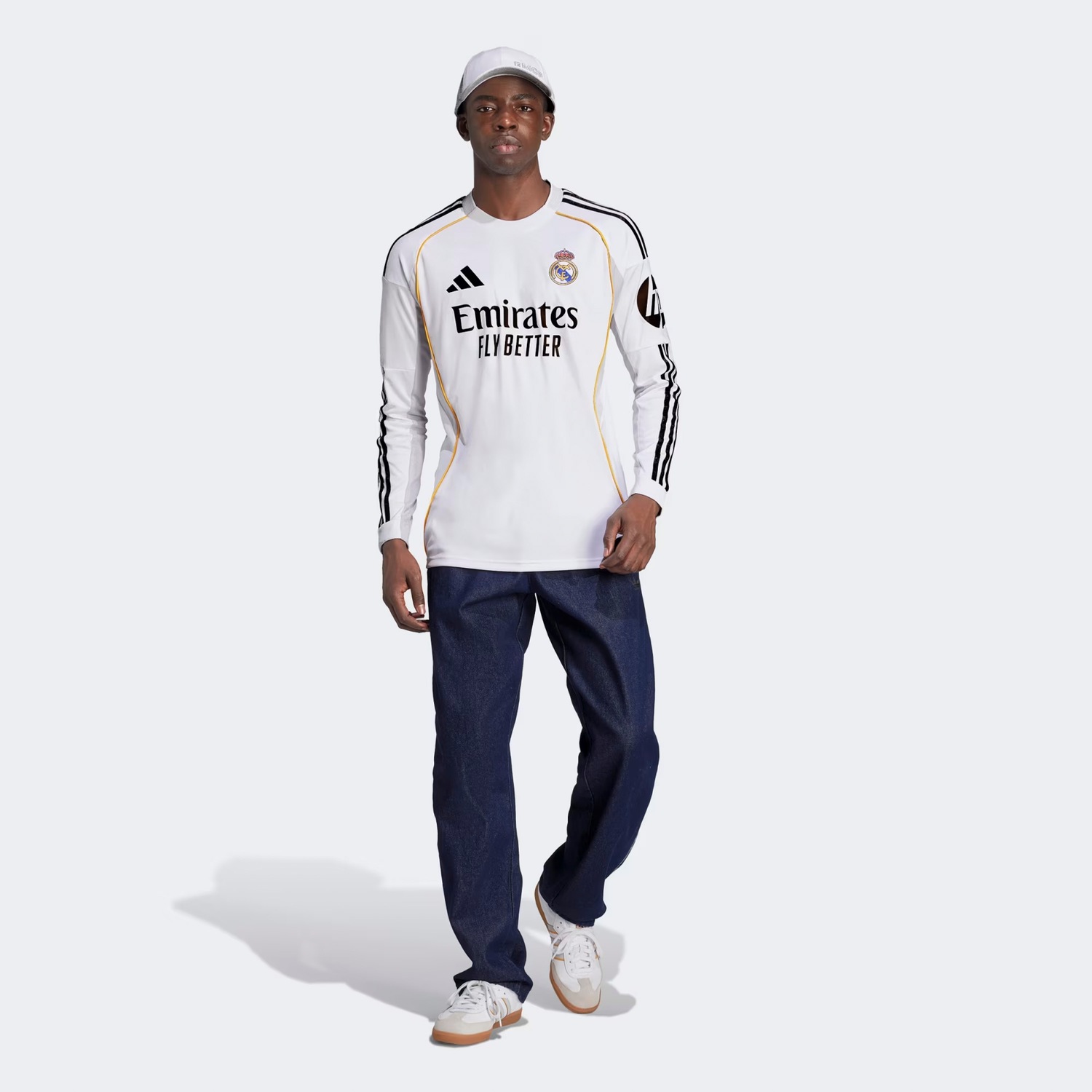 Camisa do Real Madrid I 25/26 adidas Manga Longa Masculina - Foto 3