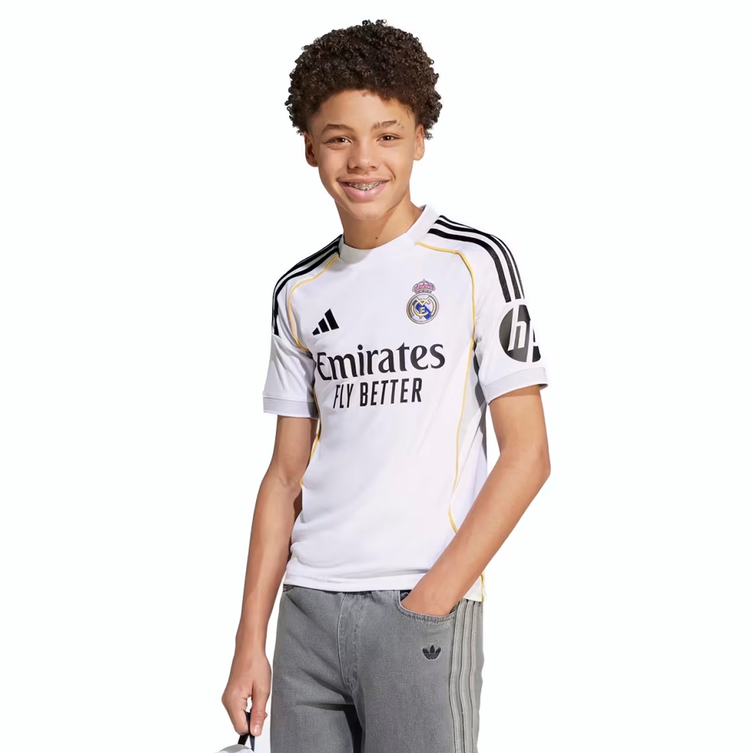 Camisa do Real Madrid 25/26 Torcedor adidas Juvenil - Foto 1