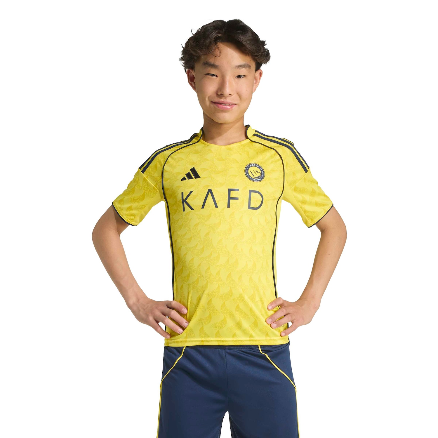 Camisa Al Nassr FC I 25/26 Torcedor adidas Infantil - Foto 1