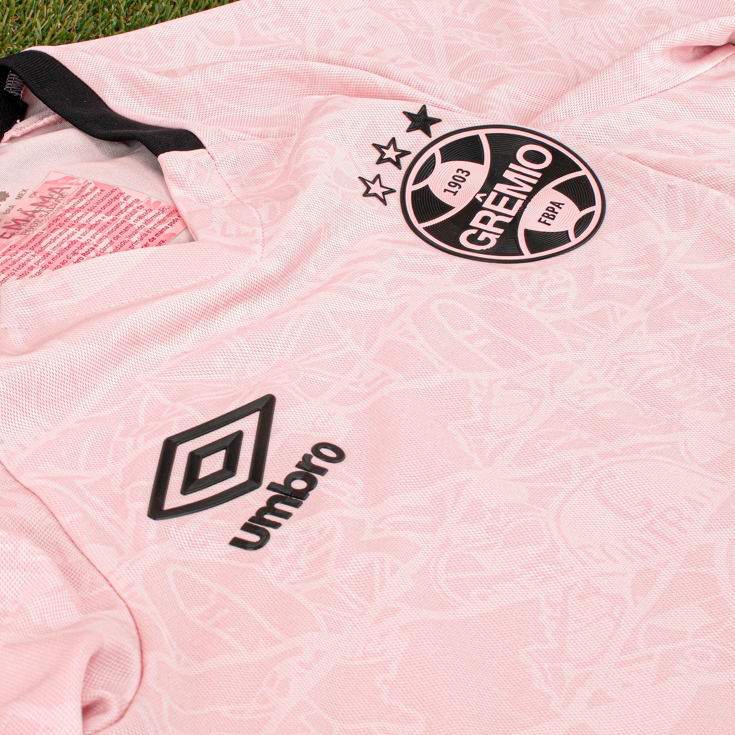 Camisa do Grêmio 25/26 Torcedor Outubro Rosa Umbro Feminina - Foto 3