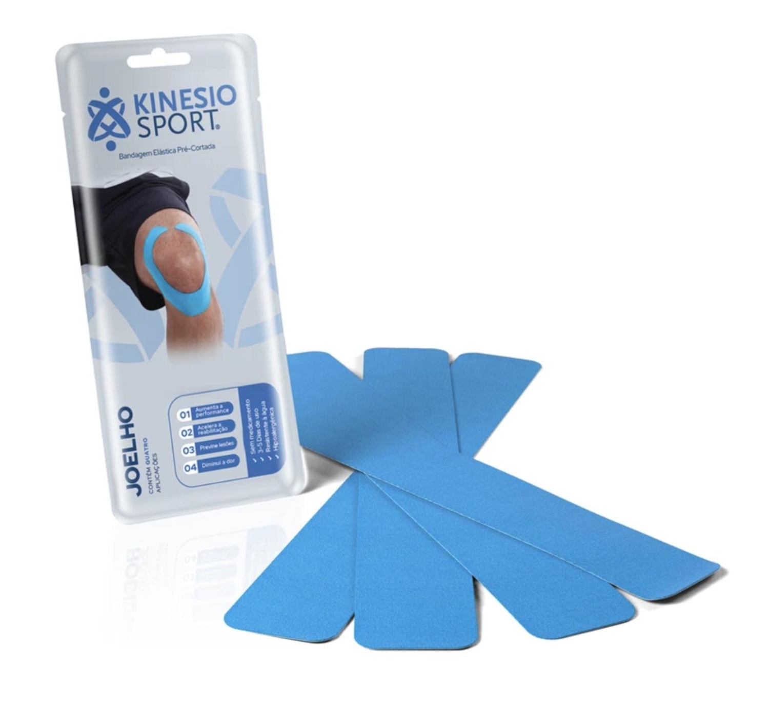 BANDAGEM KINESIO PRE CORTADA JOELHO - Foto 1