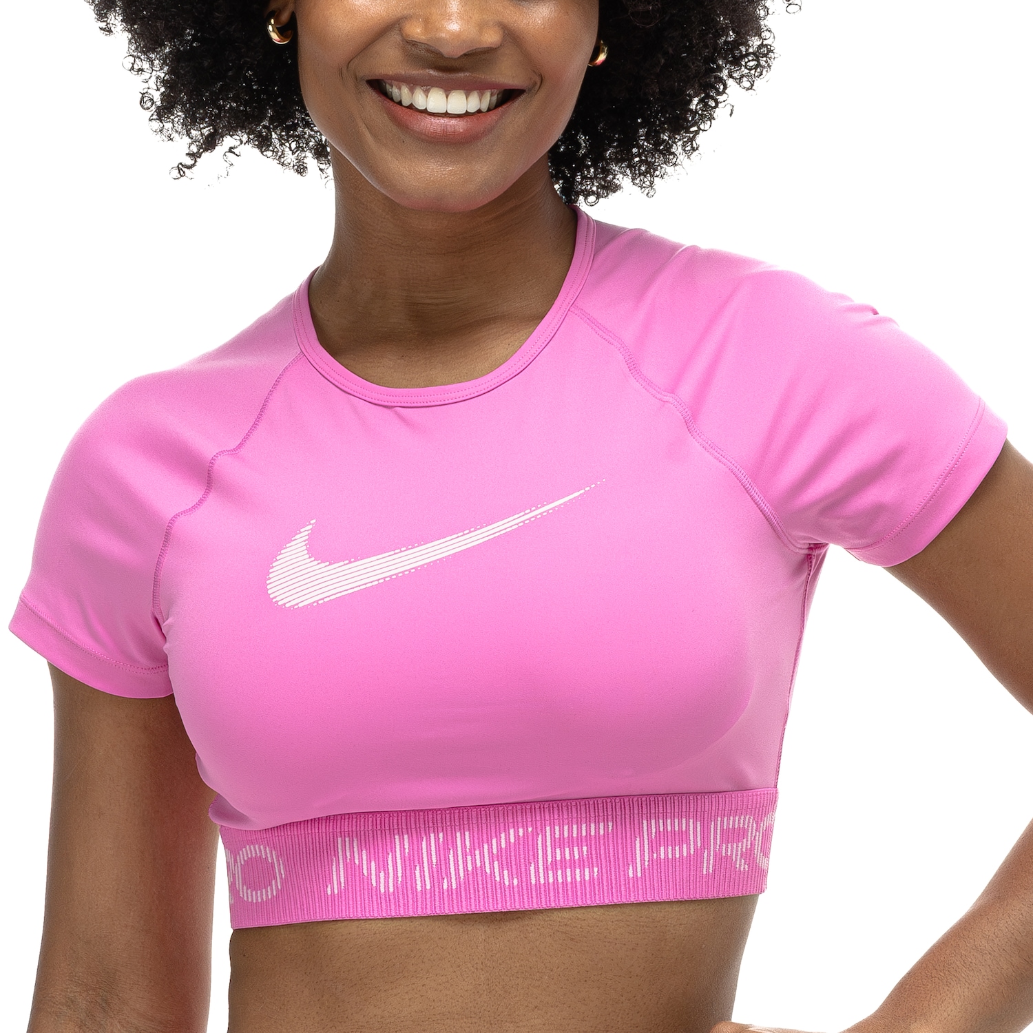 Camiseta Feminina Nike Pro Dri-FIT Tight Gráfica - Foto 2