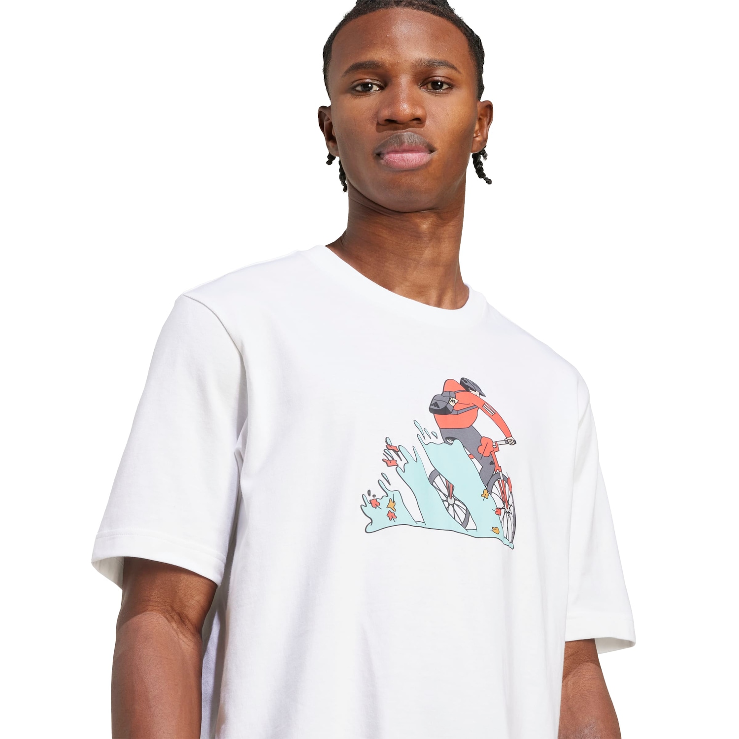 Camiseta adidas Doodle Hunt Bike Masculina - Foto 4