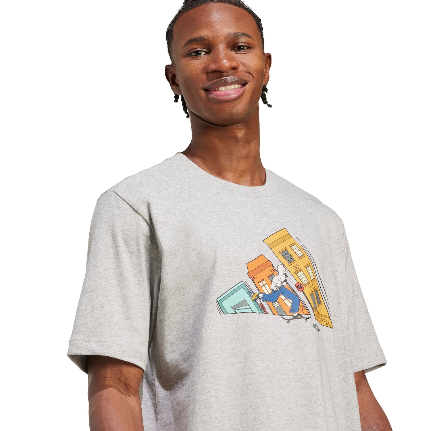 Camiseta adidas Doodle Hunt Skate Masculina - Foto 4