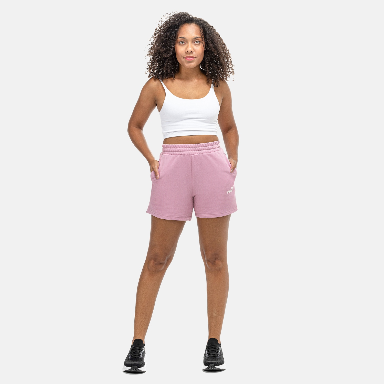 Short PUMA Essential Small No. 1 Logo 5'' High-Waist Feminino - Foto 5