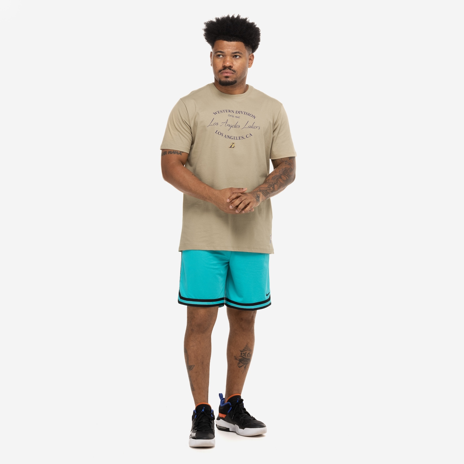Camiseta do Los Angeles Lakers NBA Seal N0437 Masculina - Foto 4