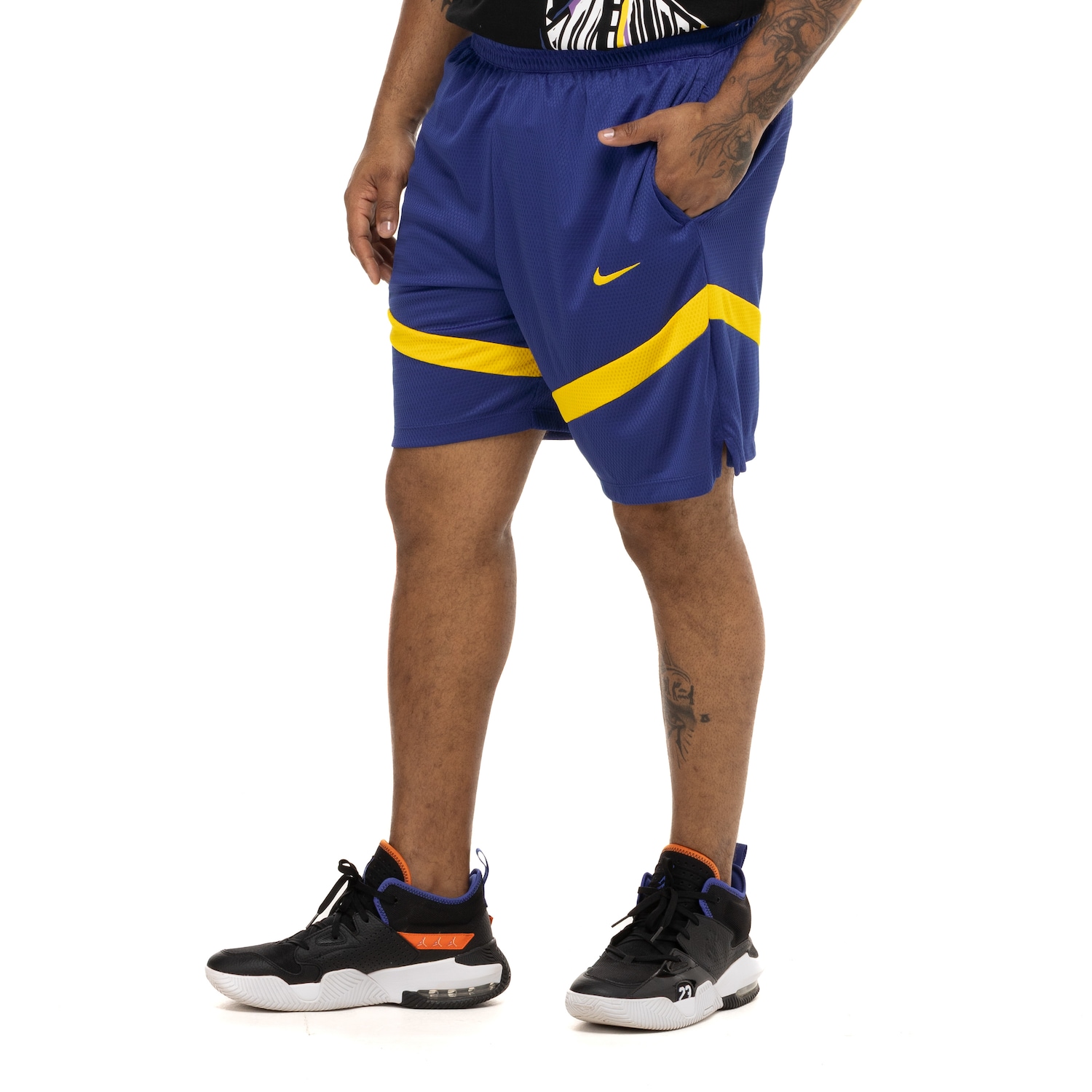 Bermuda do Golden State Warriors NBA Nike Dri-FIT Icon Edition 8IN Masculina - Foto 2