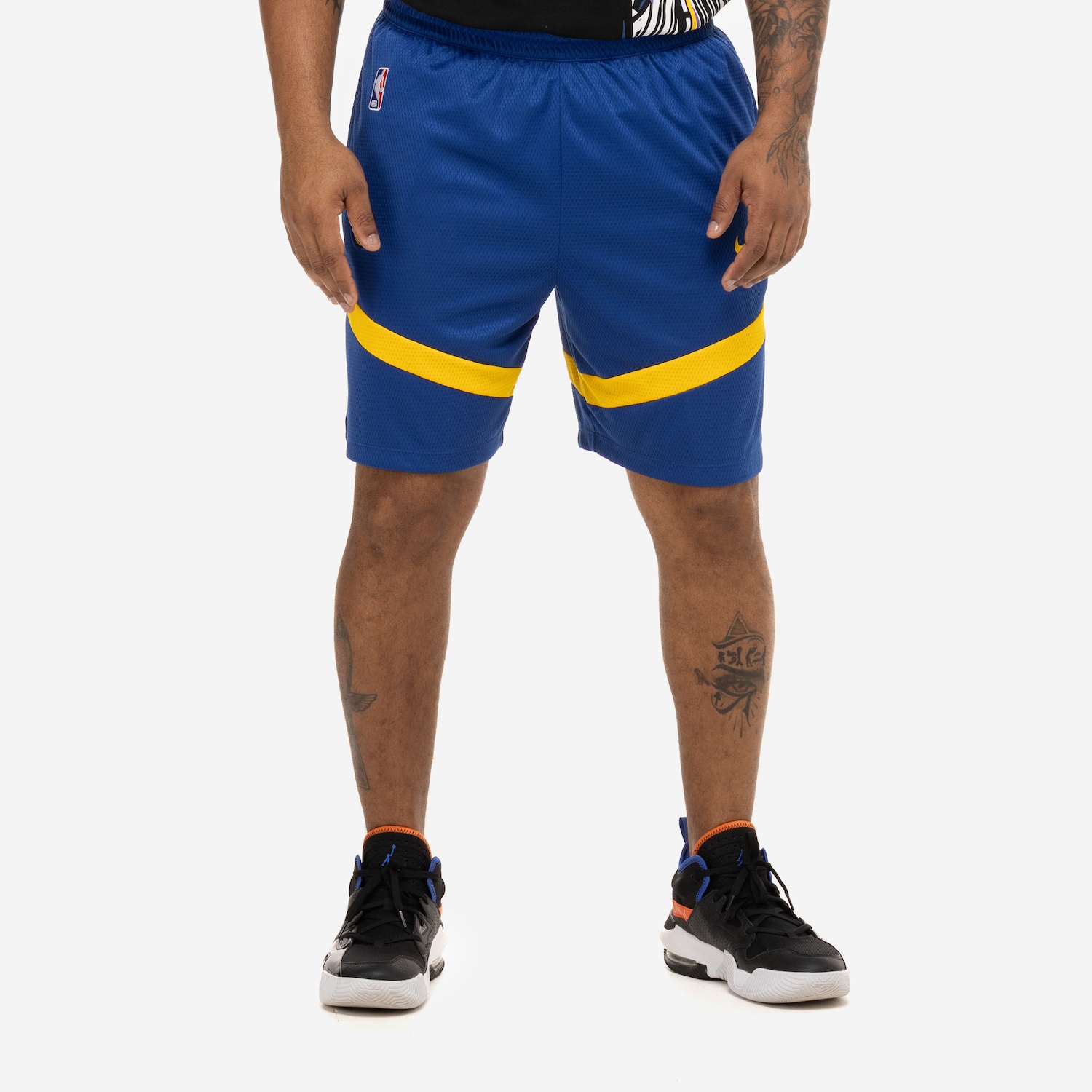 Bermuda do Golden State Warriors NBA Nike Dri-FIT Icon Edition 8IN Masculina - Foto 4