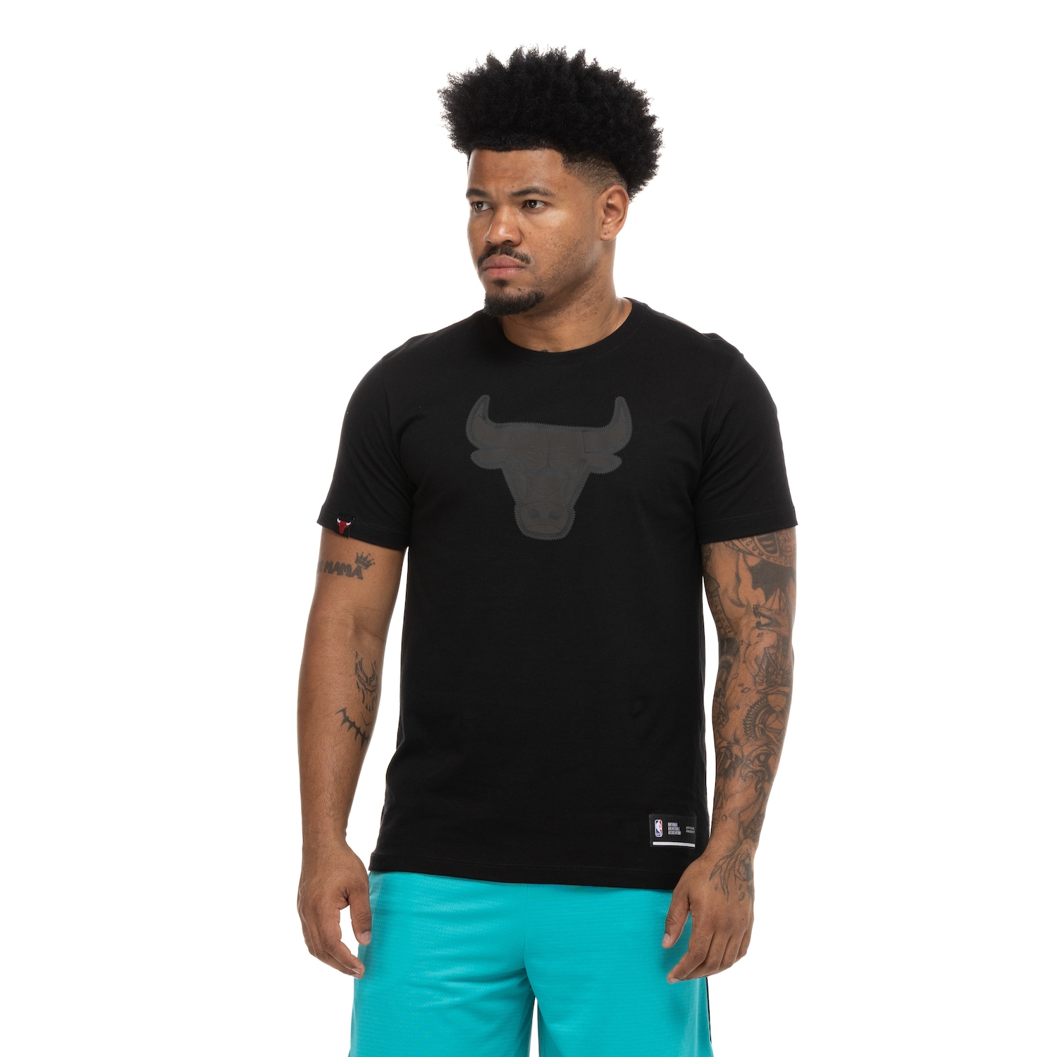 Camiseta do Chicago Bulls NBA Shield N0944 Masculina - Foto 2