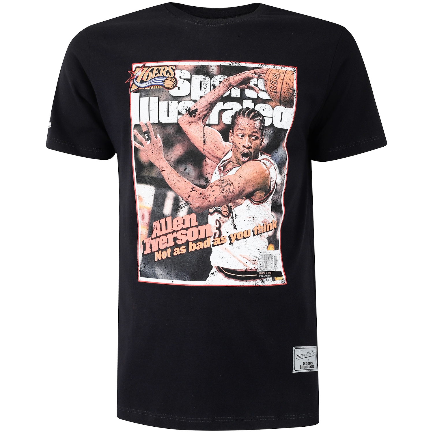 Camiseta Mitchell & Ness Philadelphia 76Ers NBA Photo Masculina - Foto 1