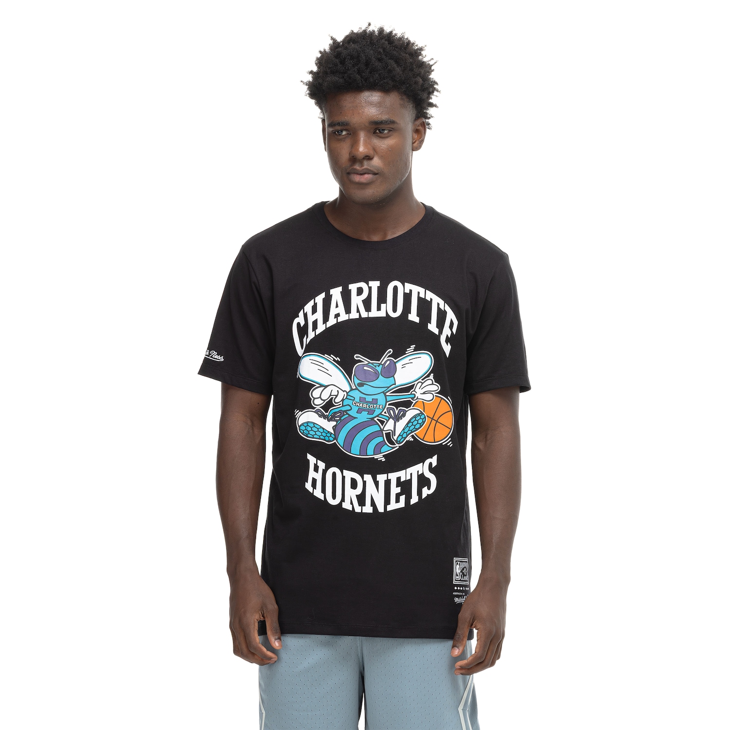 Camiseta Mitchell & Ness Charlotte Hornets NBA Basic Masculina - Foto 2