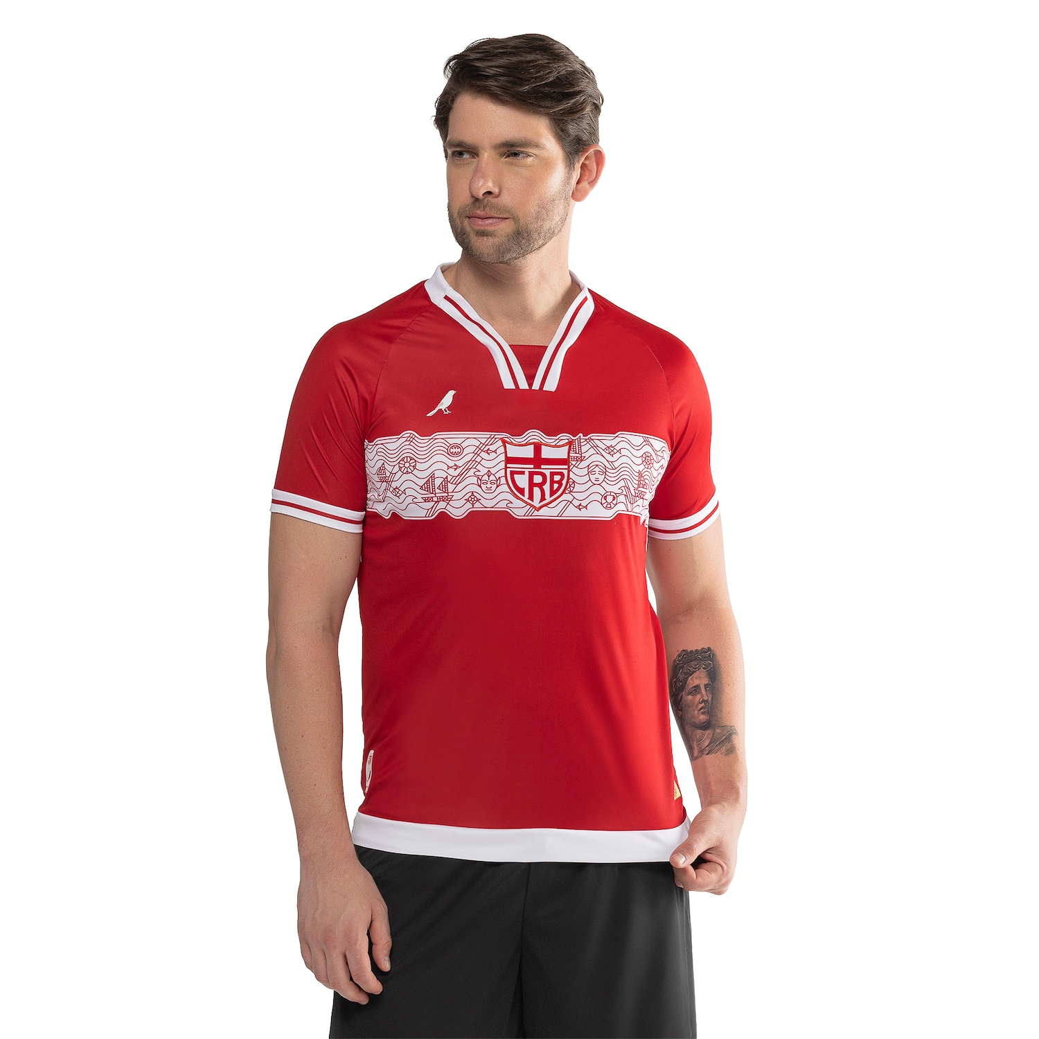 Camisa CRB II 25/26 Torcedor Bomache Masculina - Foto 1