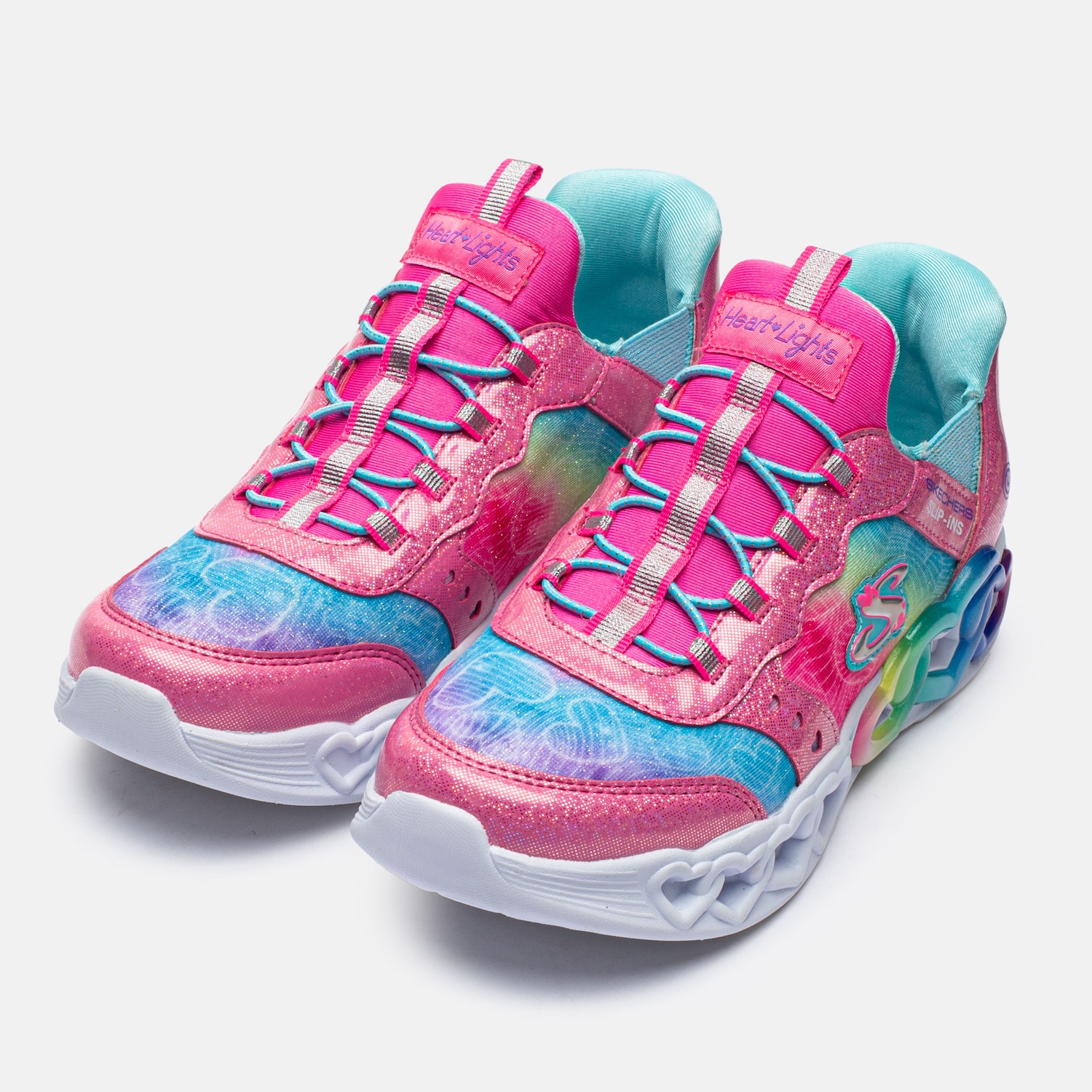 Tênis Infantil Skechers Infinite Heart Lights Etern - Foto 4