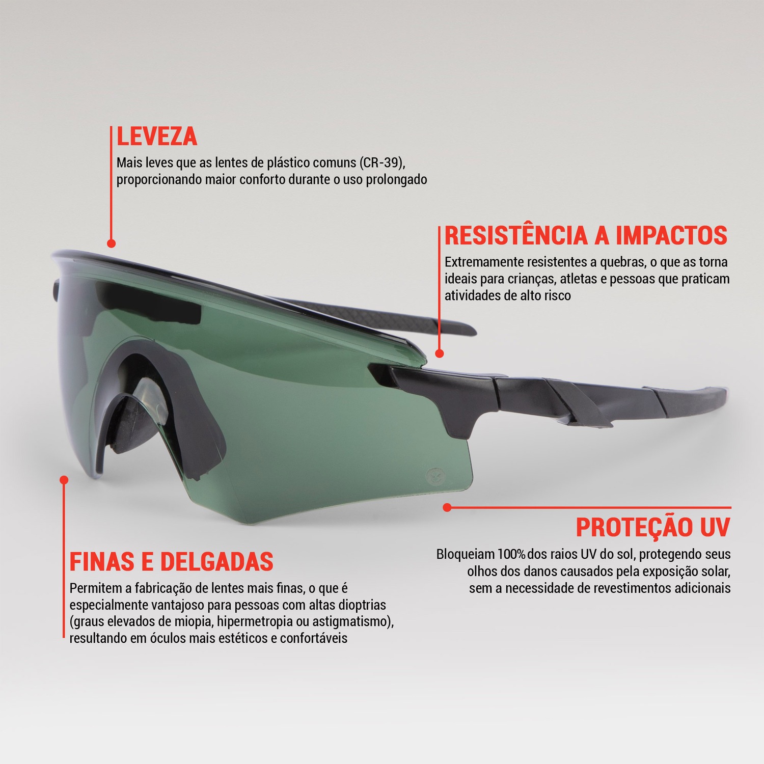 Óculos de Sol Unissex Oxer Esportivo Solstice LFU - Foto 4