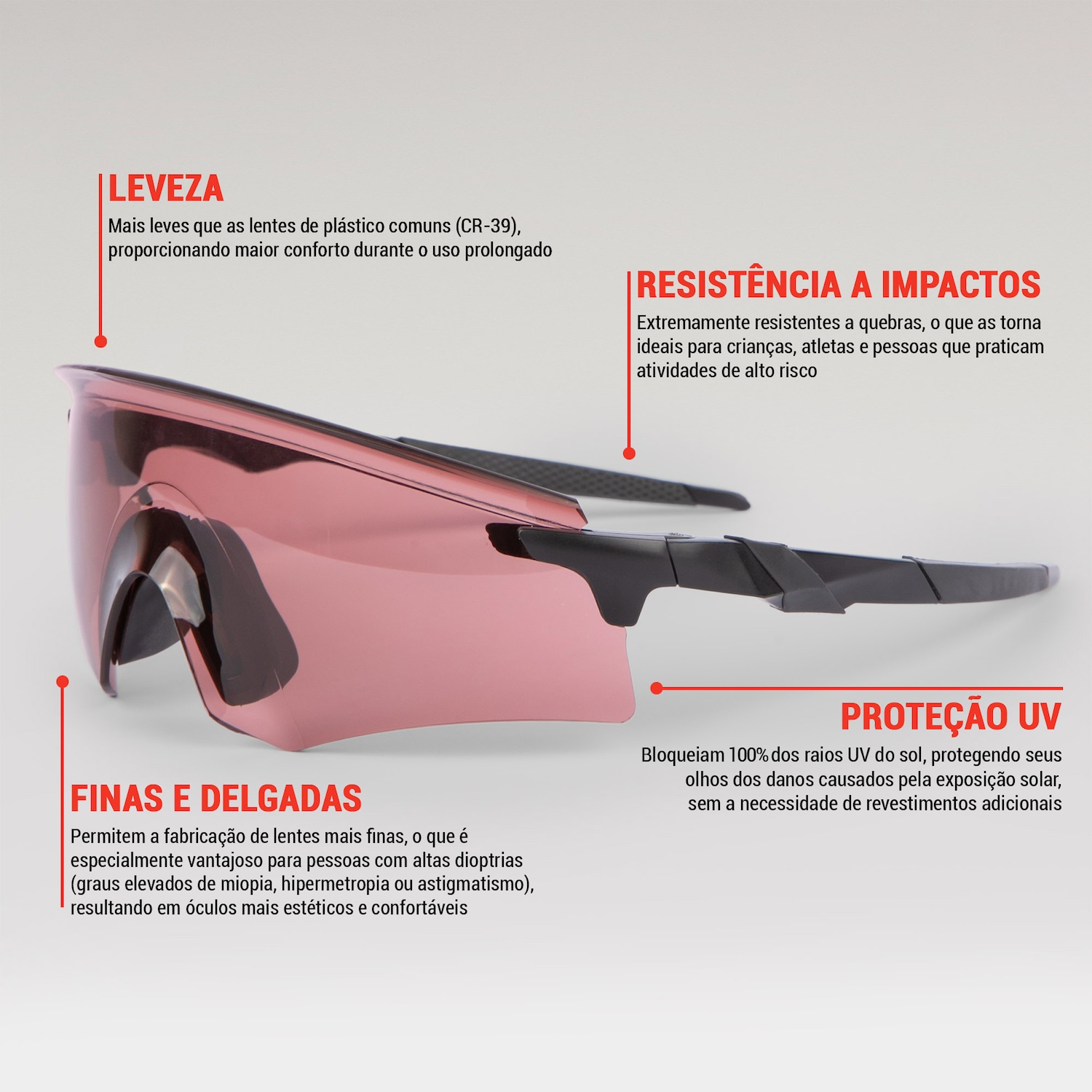 Óculos de Sol Unissex Oxer Esportivo Solstice LFU - Foto 3