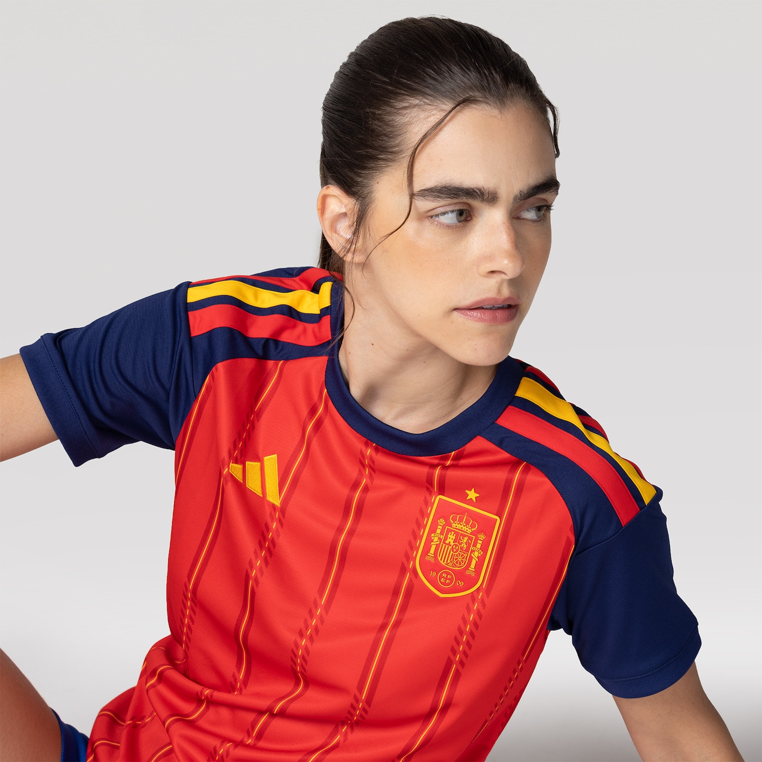 Camisa Seleção da Espanha I 26/27 Torcedora adidas Feminina - Foto 4