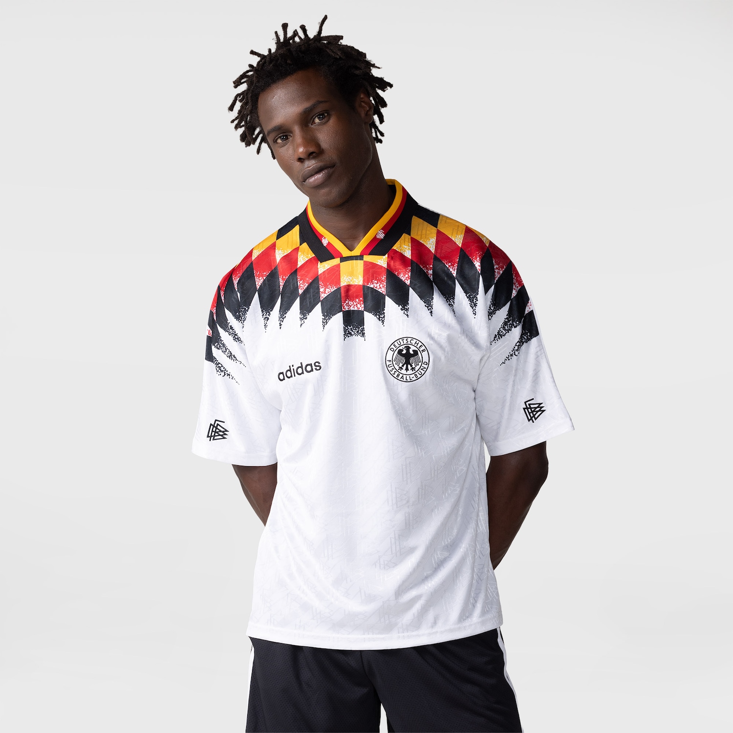 Camisa Alemanha I 94 Retrô Torcedor adidas Masculina - Foto 2