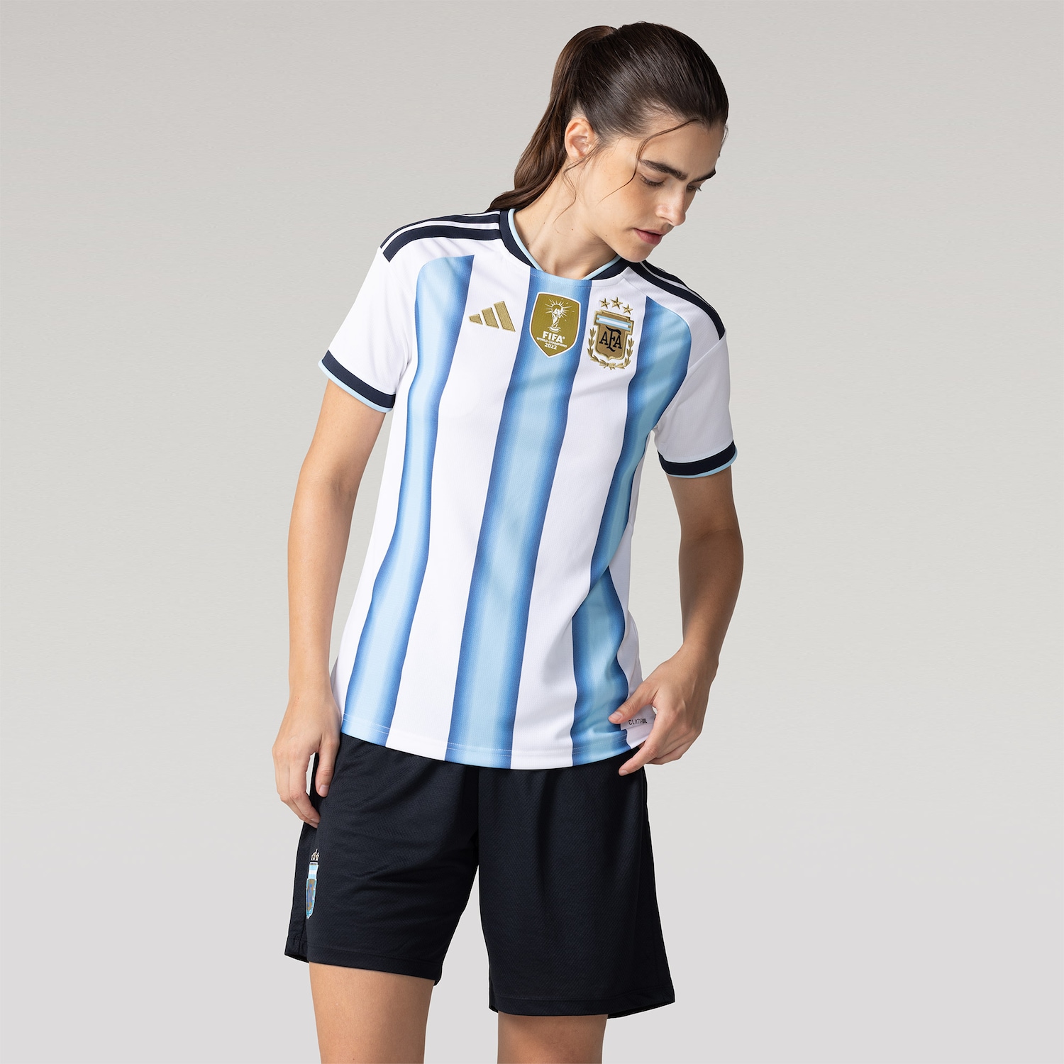 Camisa Seleção da Argentina I 26/27 Torcedora adidas Feminina - Foto 1