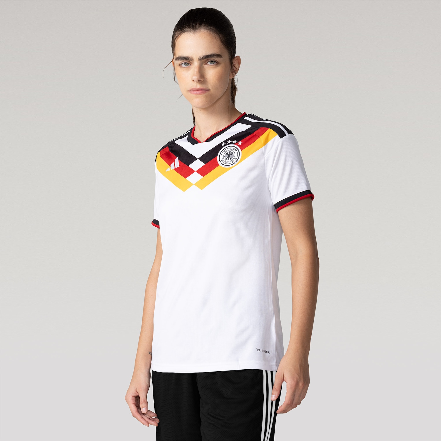 Camisa Seleção da Alemanha I 26/27 Torcedora adidas Feminina - Foto 1