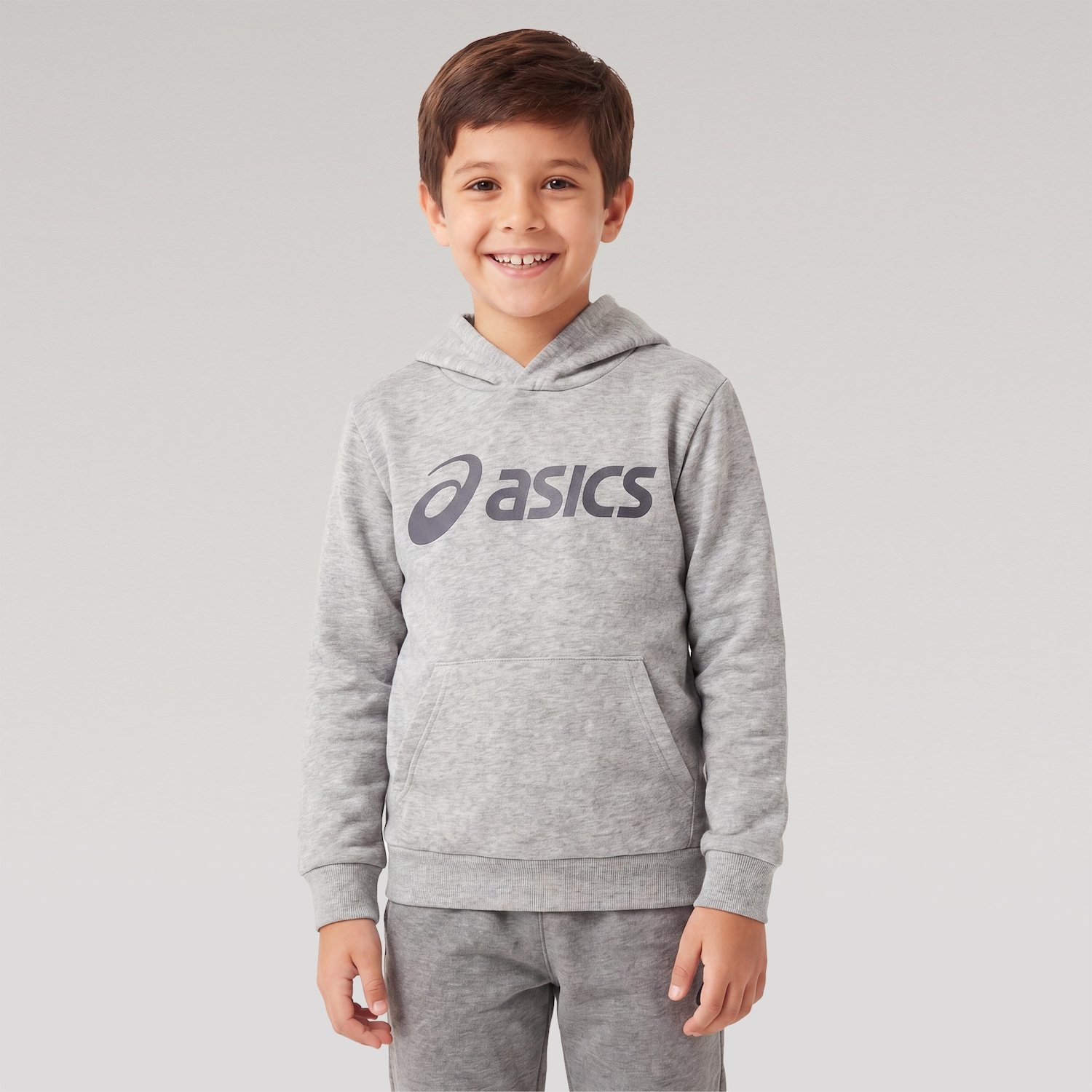 Blusão Moletom ASICS Canguru Juvenil - Foto 1