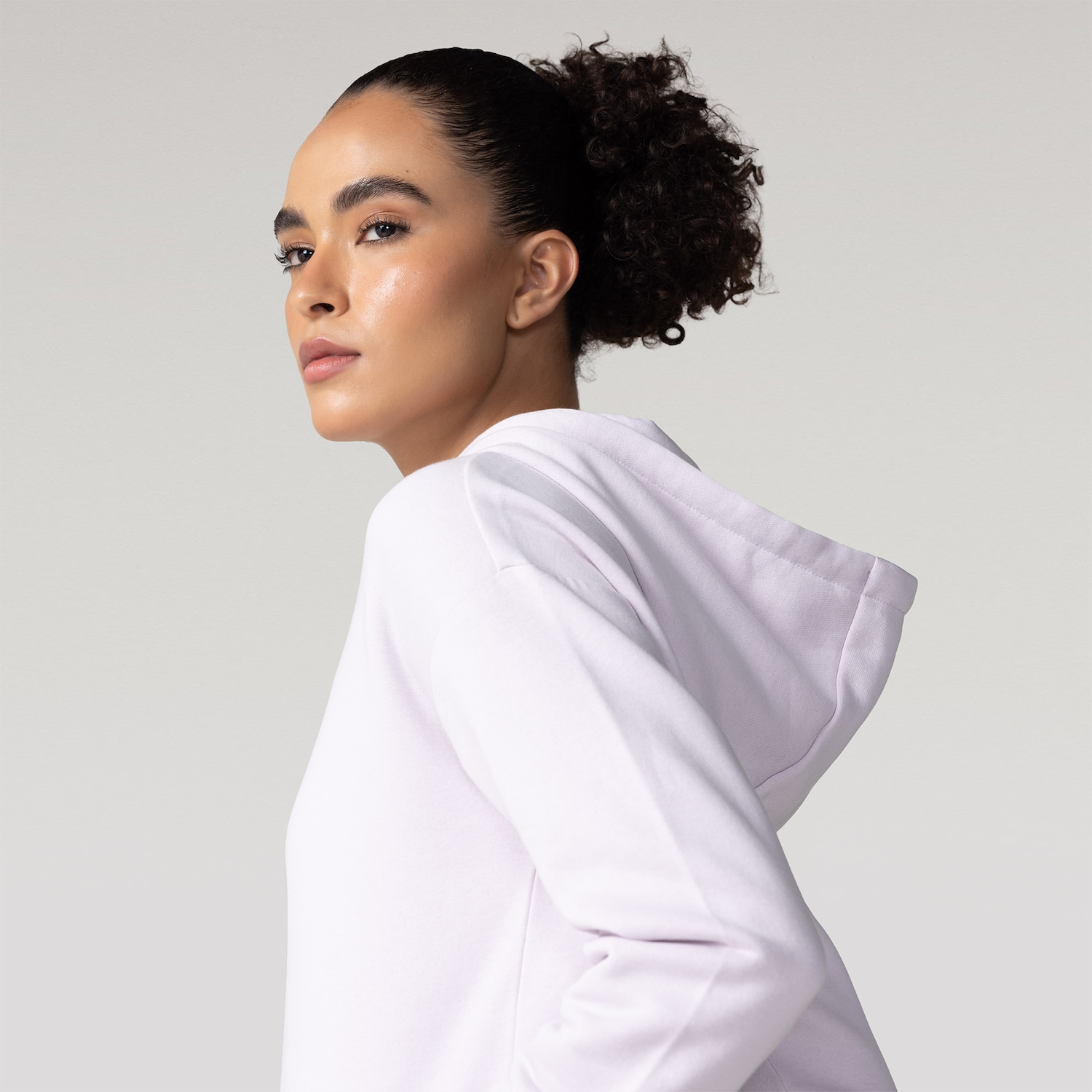 Blusão Asics Cropped com Capuz Fleece Feminino - Foto 4