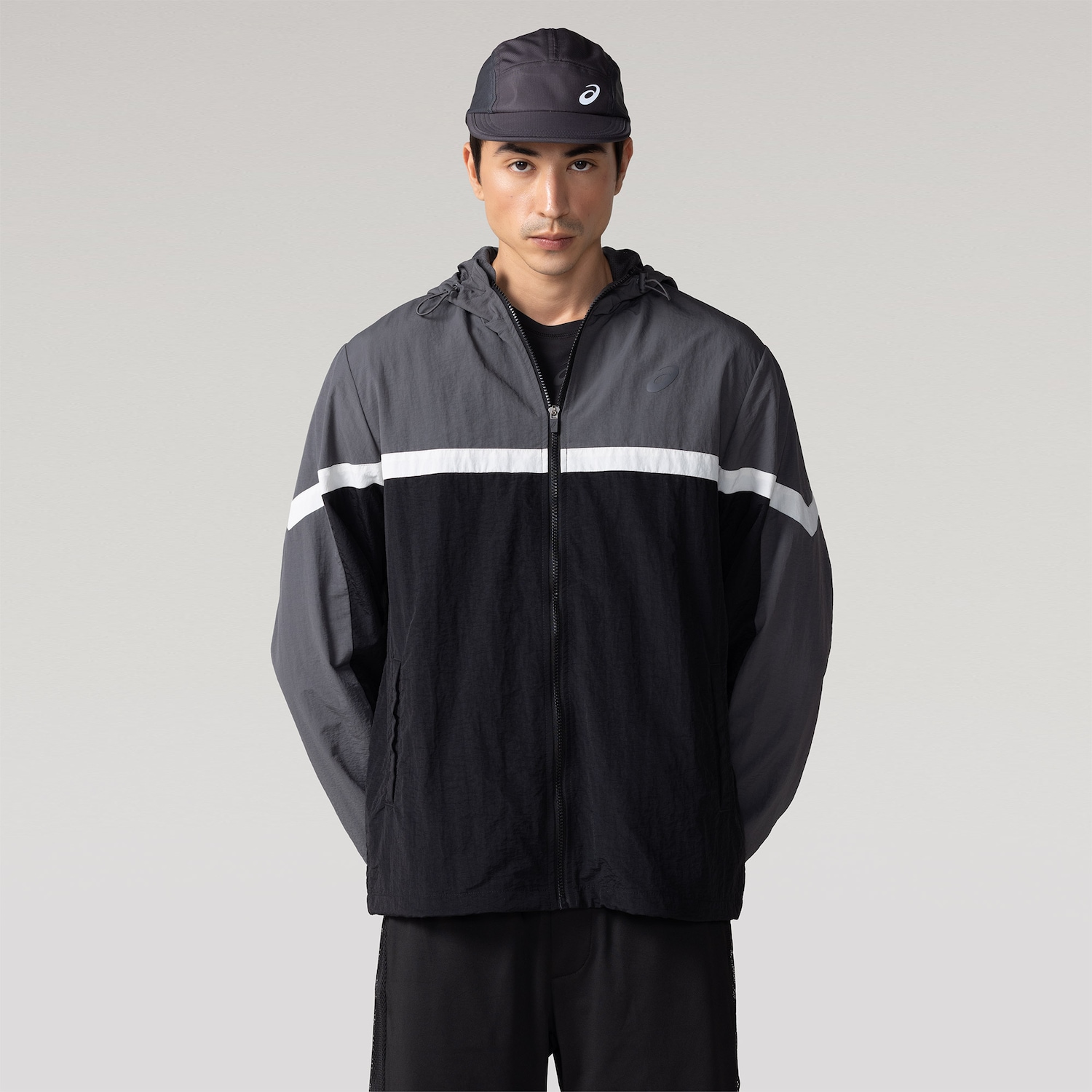 Jaqueta ASICS Recortes Masculina - Foto 2