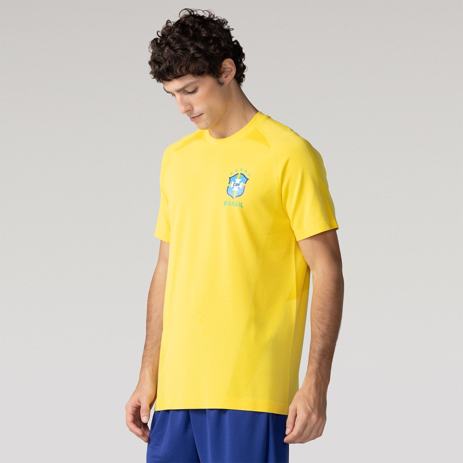Camiseta da Seleção do Brasil Penta Seamless CBF 26/27 Masculina - Foto 1