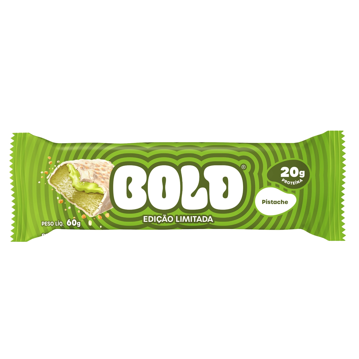 Barra de Proteína Bold Pistache - 60g - Foto 1