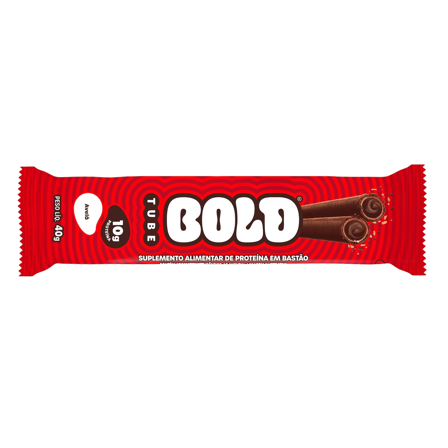 Barra de Proteína Bold Tube Avelã - 40g - Foto 1