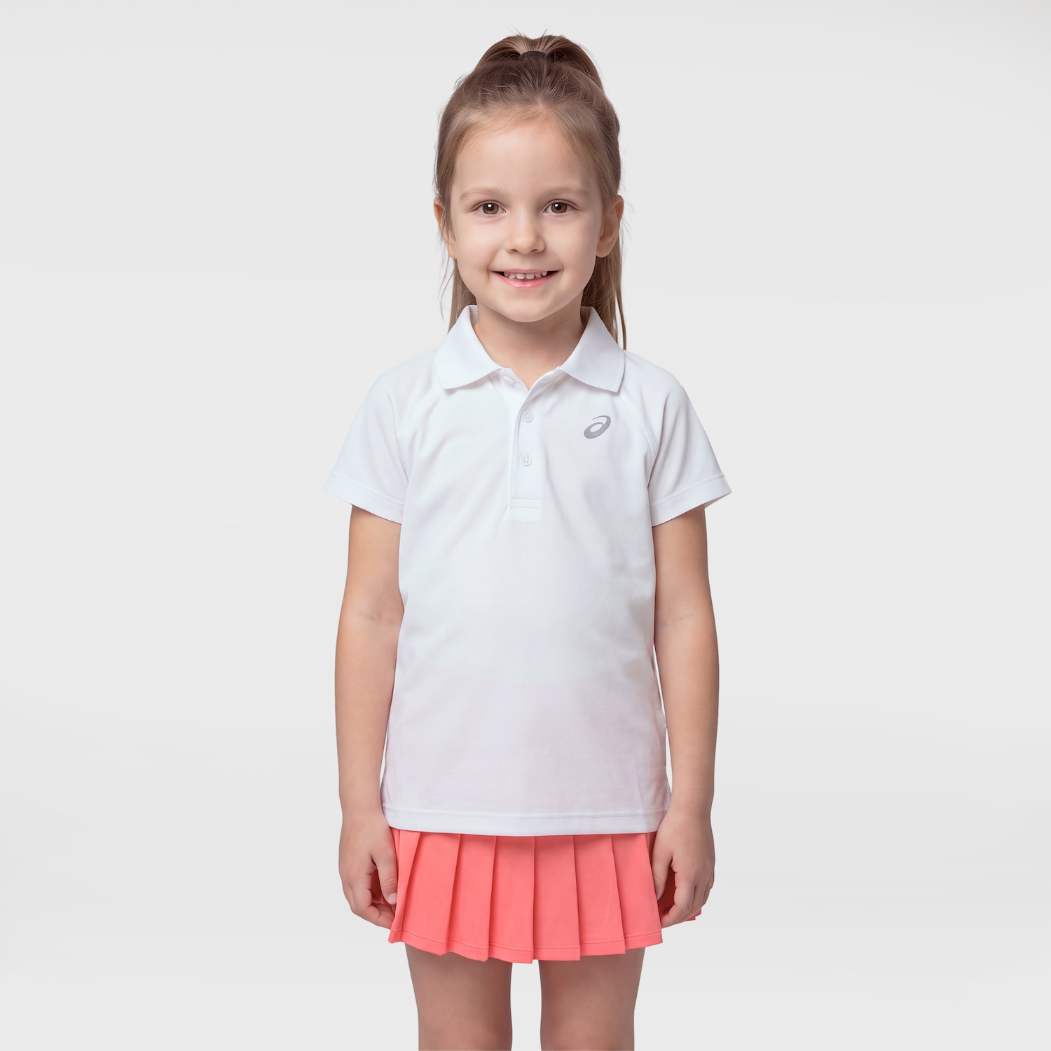 Camisa Polo Racket Asics Menina - Foto 1