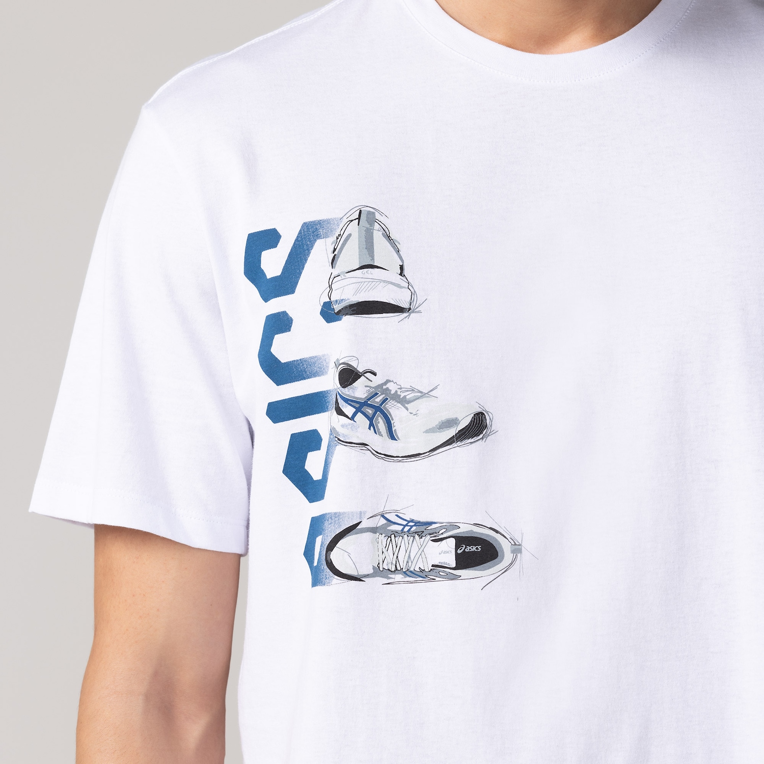 Camiseta Masculina Malha Estampada ASICS - Foto 4