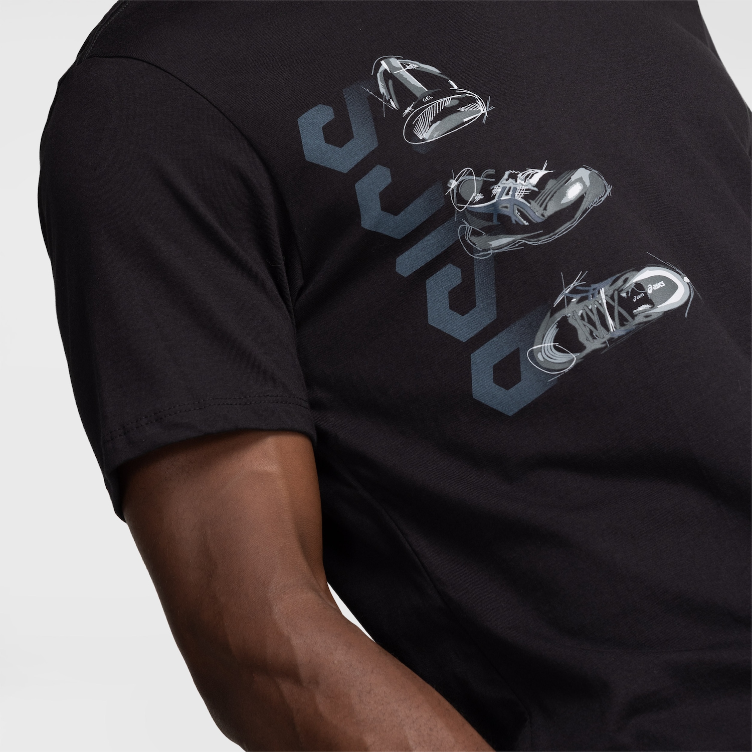 Camiseta Masculina Malha Estampada ASICS - Foto 4